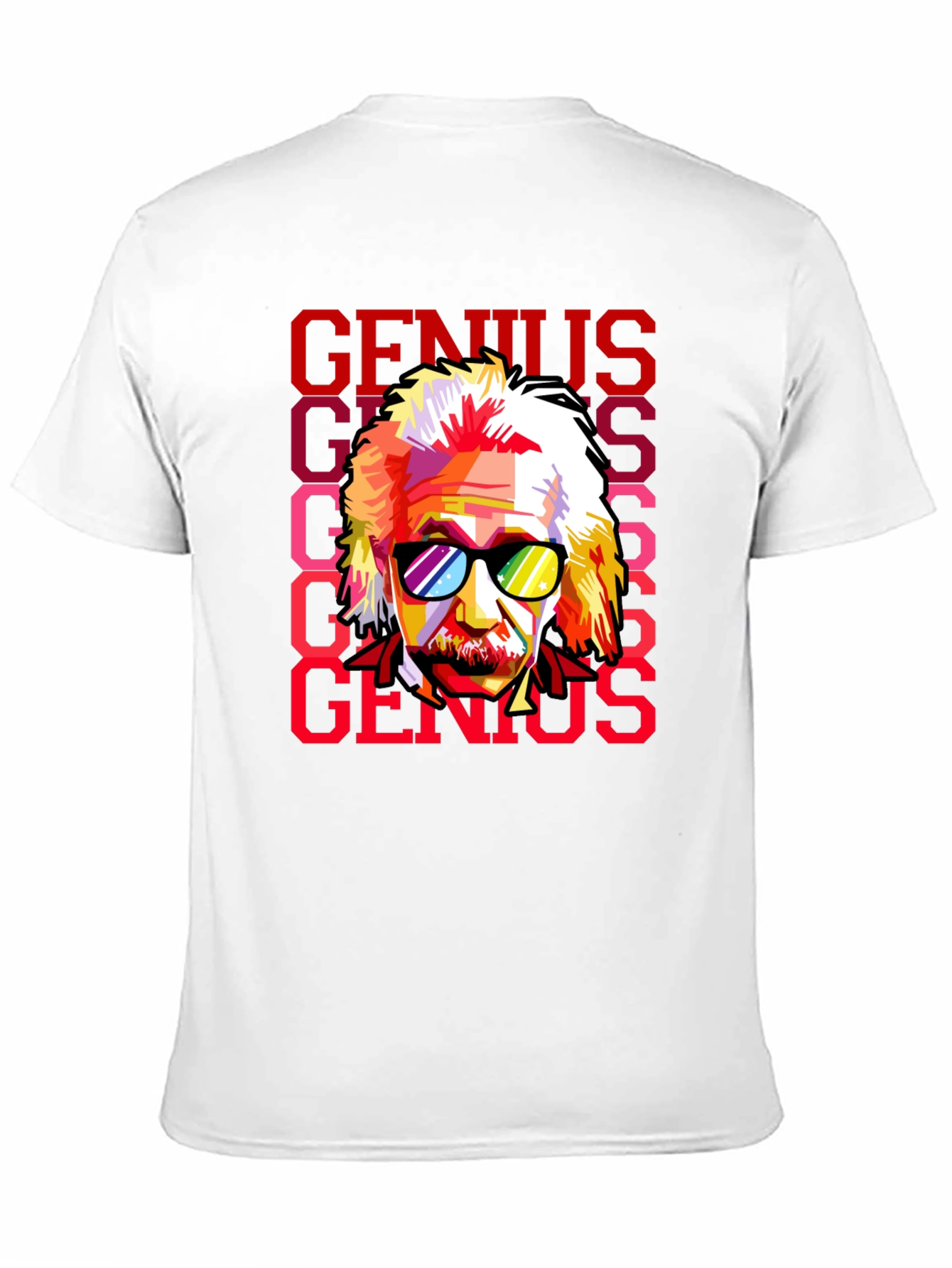 Genius Einstein Pop Art Graphic Tee - Black