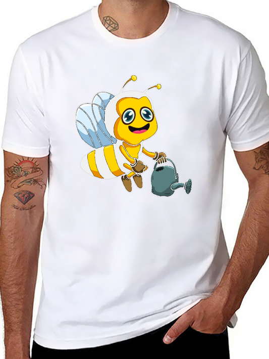 Cute Bee Graphic Tee - Unisex Black T-Shirt