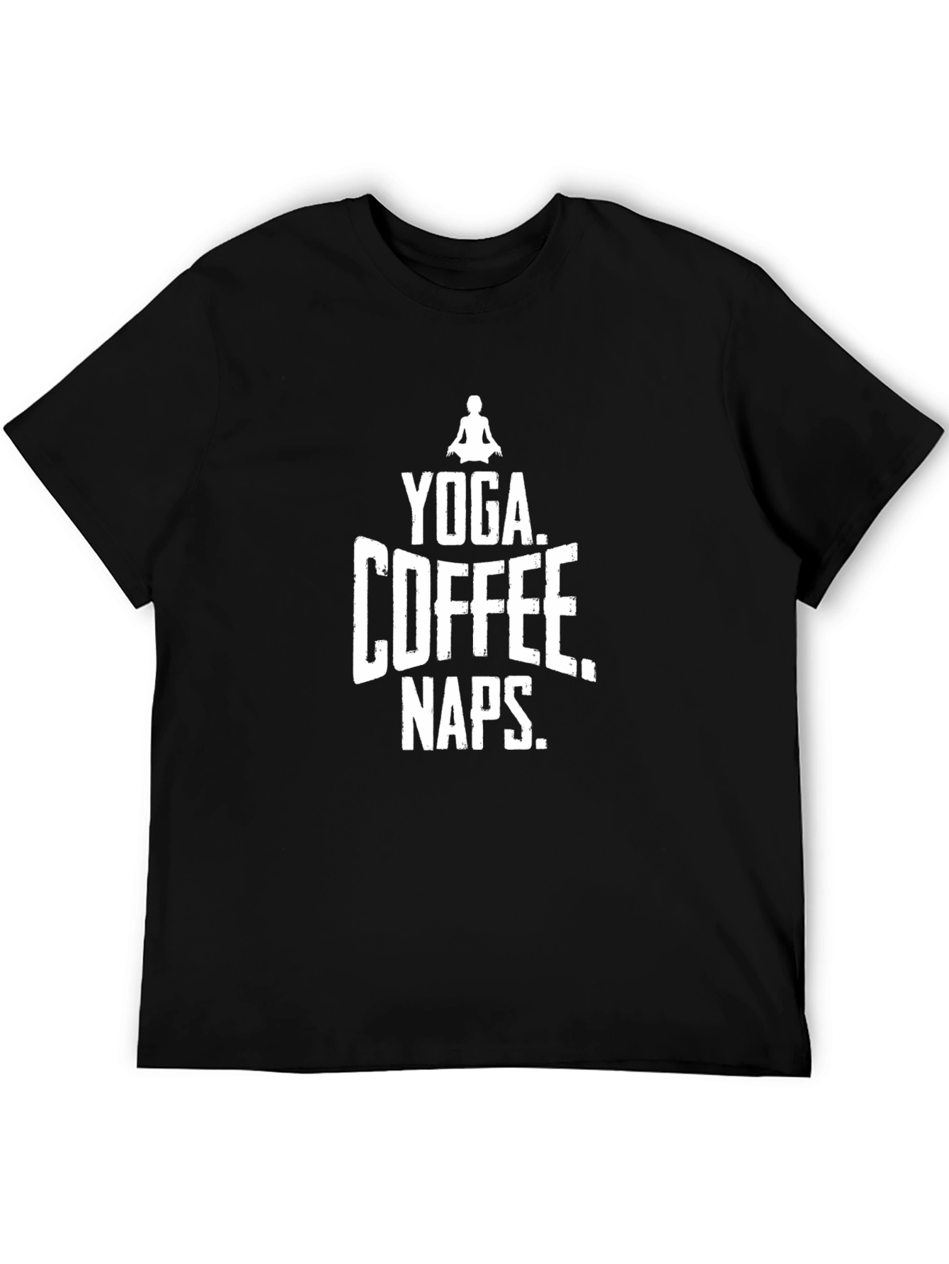 Yoga Coffee Naps Graphic Tee - Black