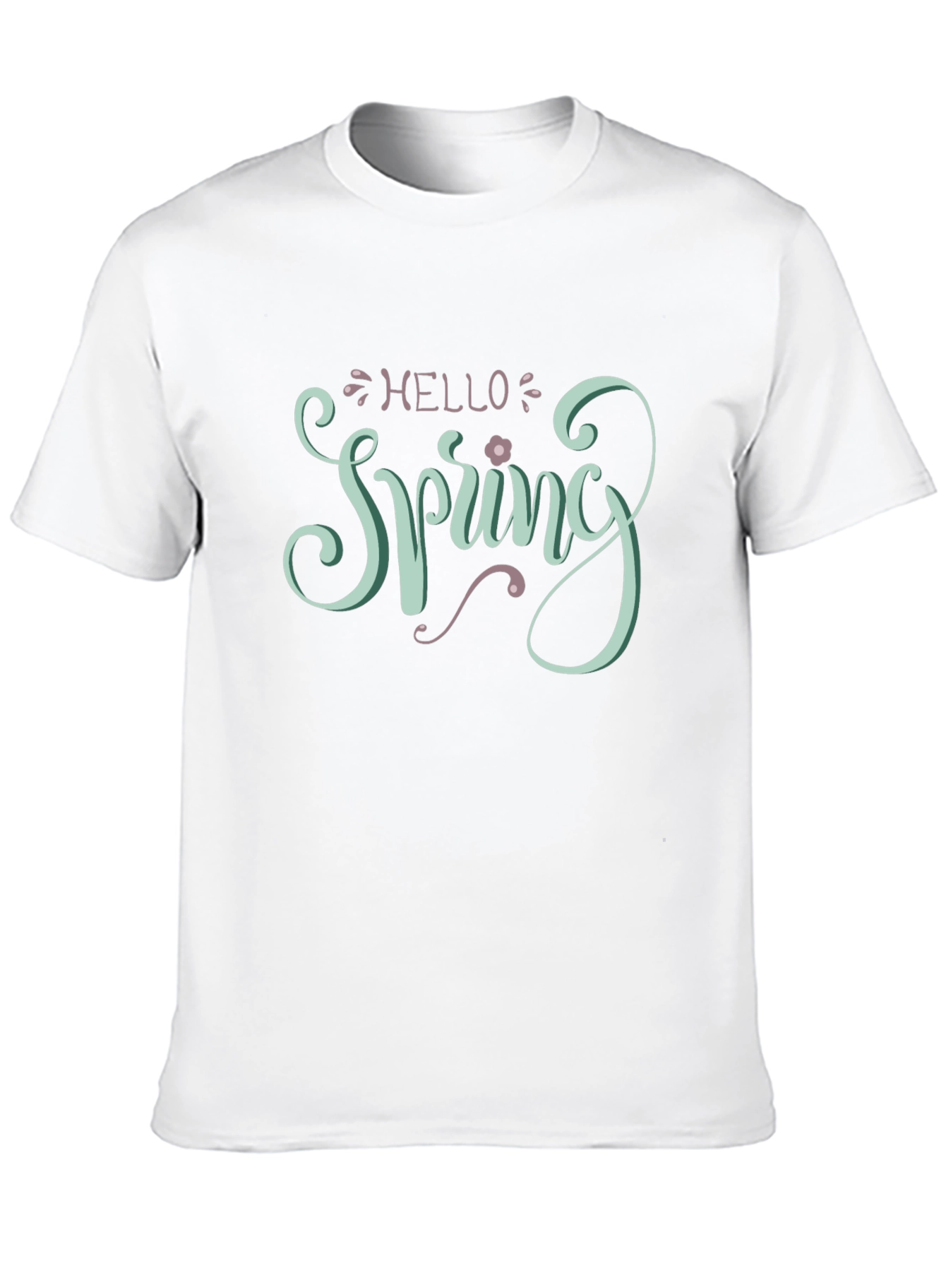Hello Spring Graphic Tee - Black