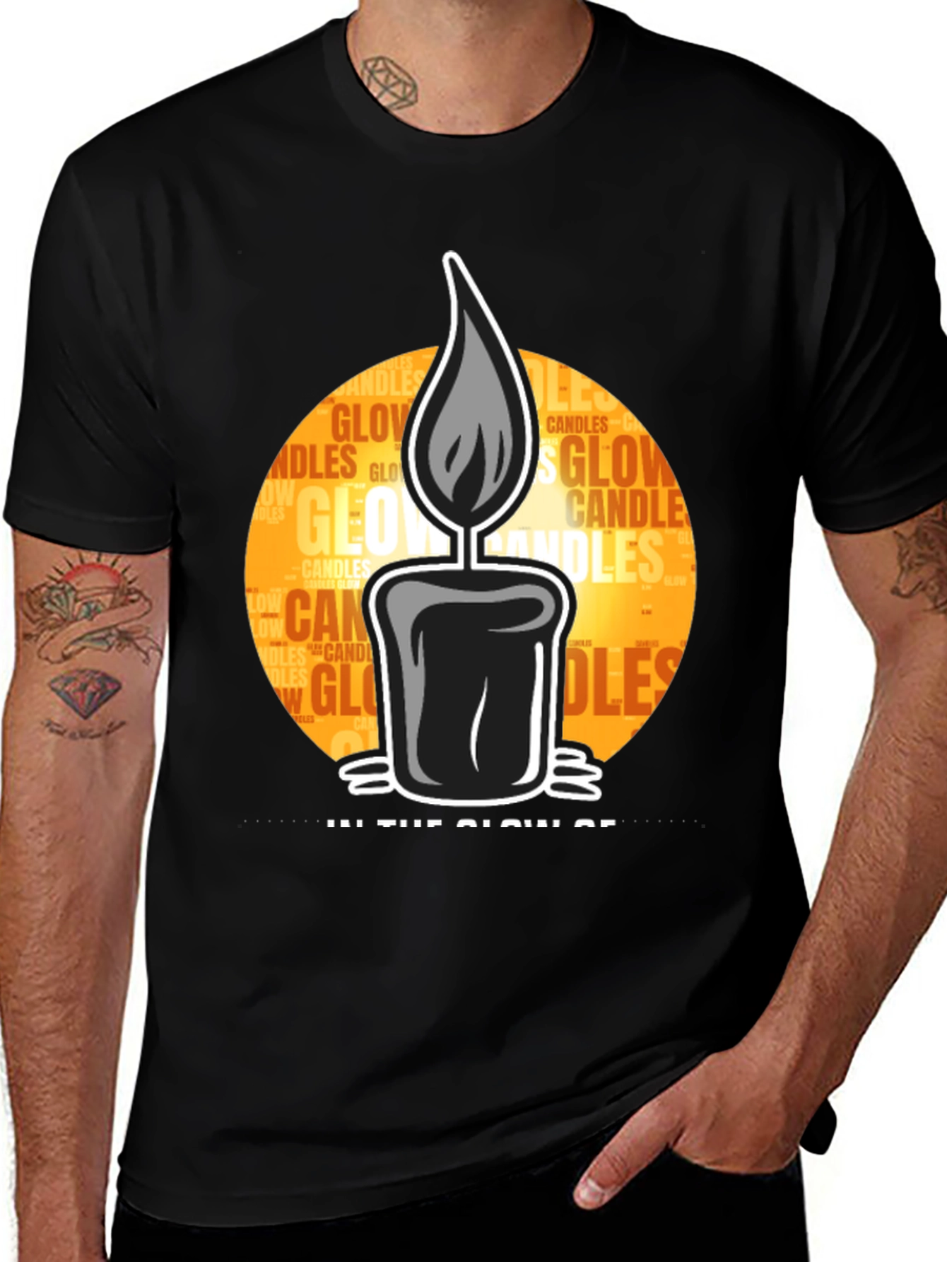 Candle Glow Graphic Tee - Unisex Comfort Fit