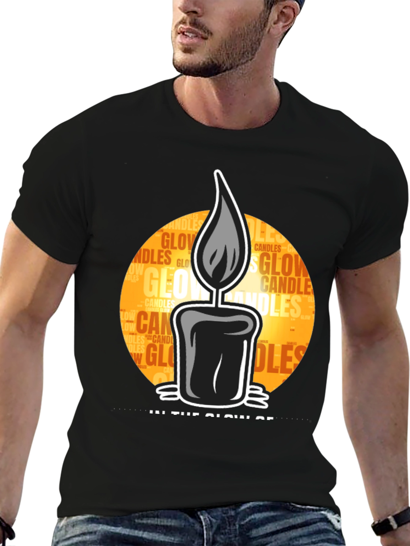 Candle Glow Graphic Tee - Unisex Comfort Fit