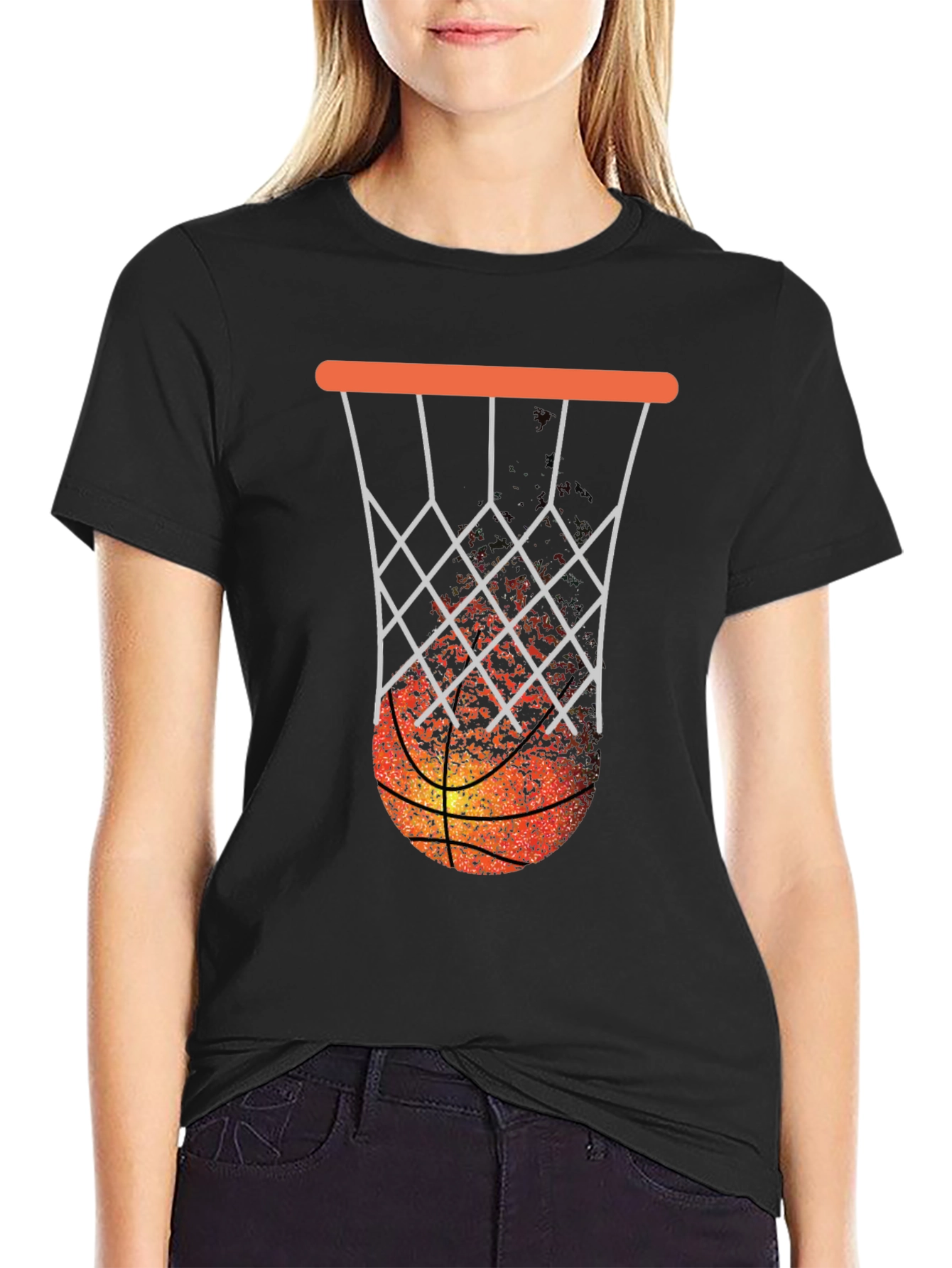 Basketball Hoop Graphic Tee