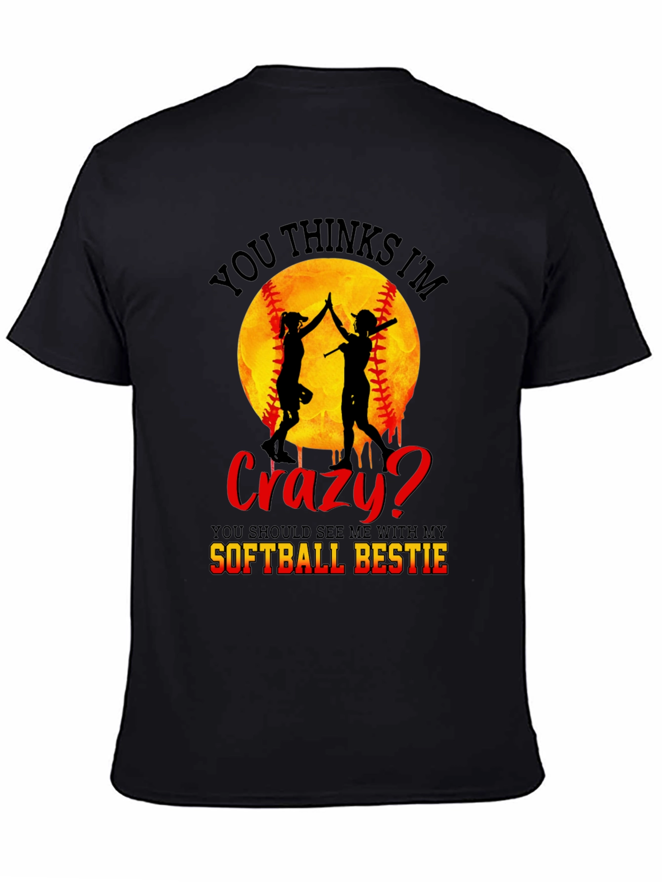 Crazy Softball Bestie T-Shirt