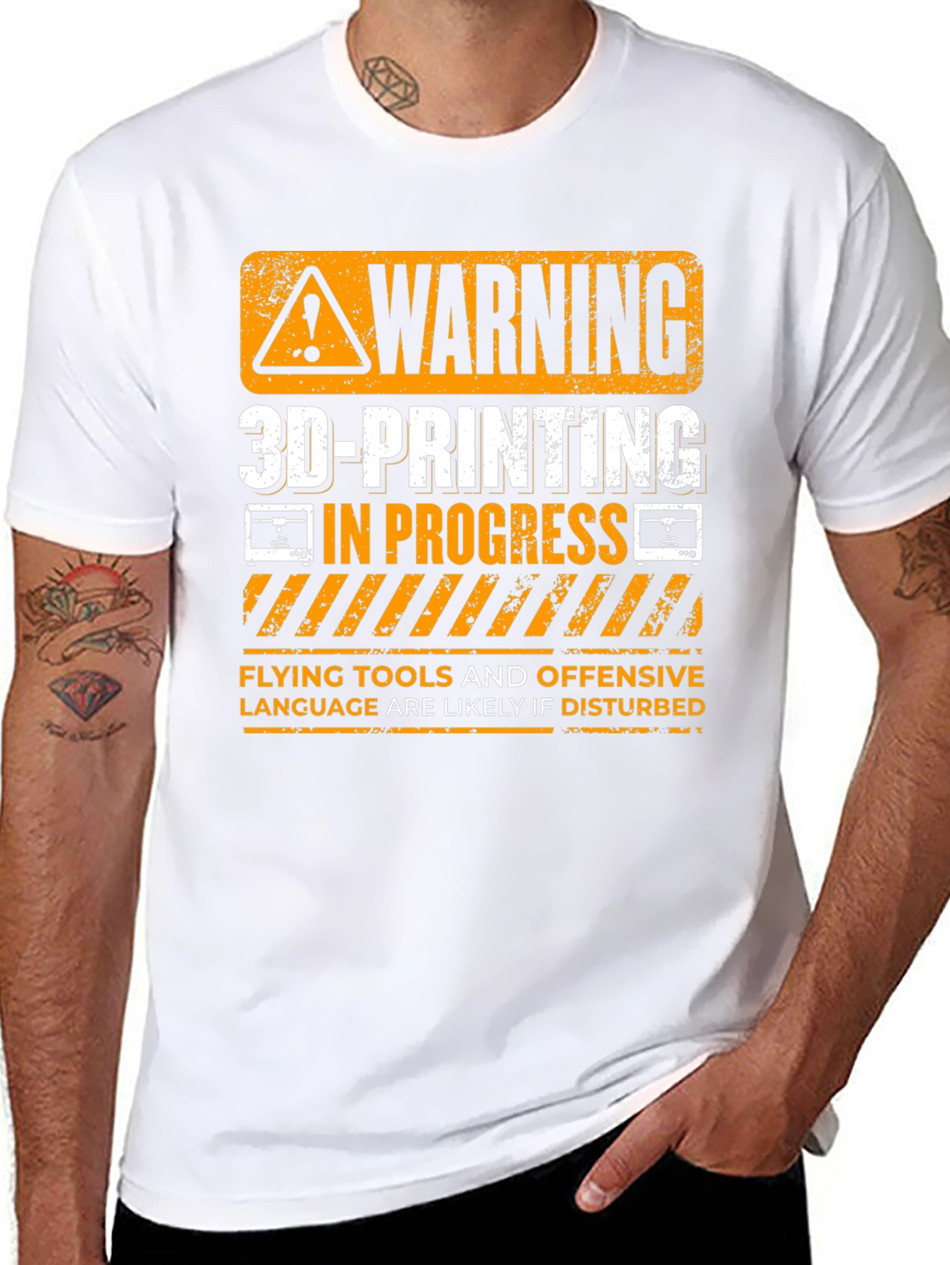 Warning 3D-Printing in Progress T-Shirt