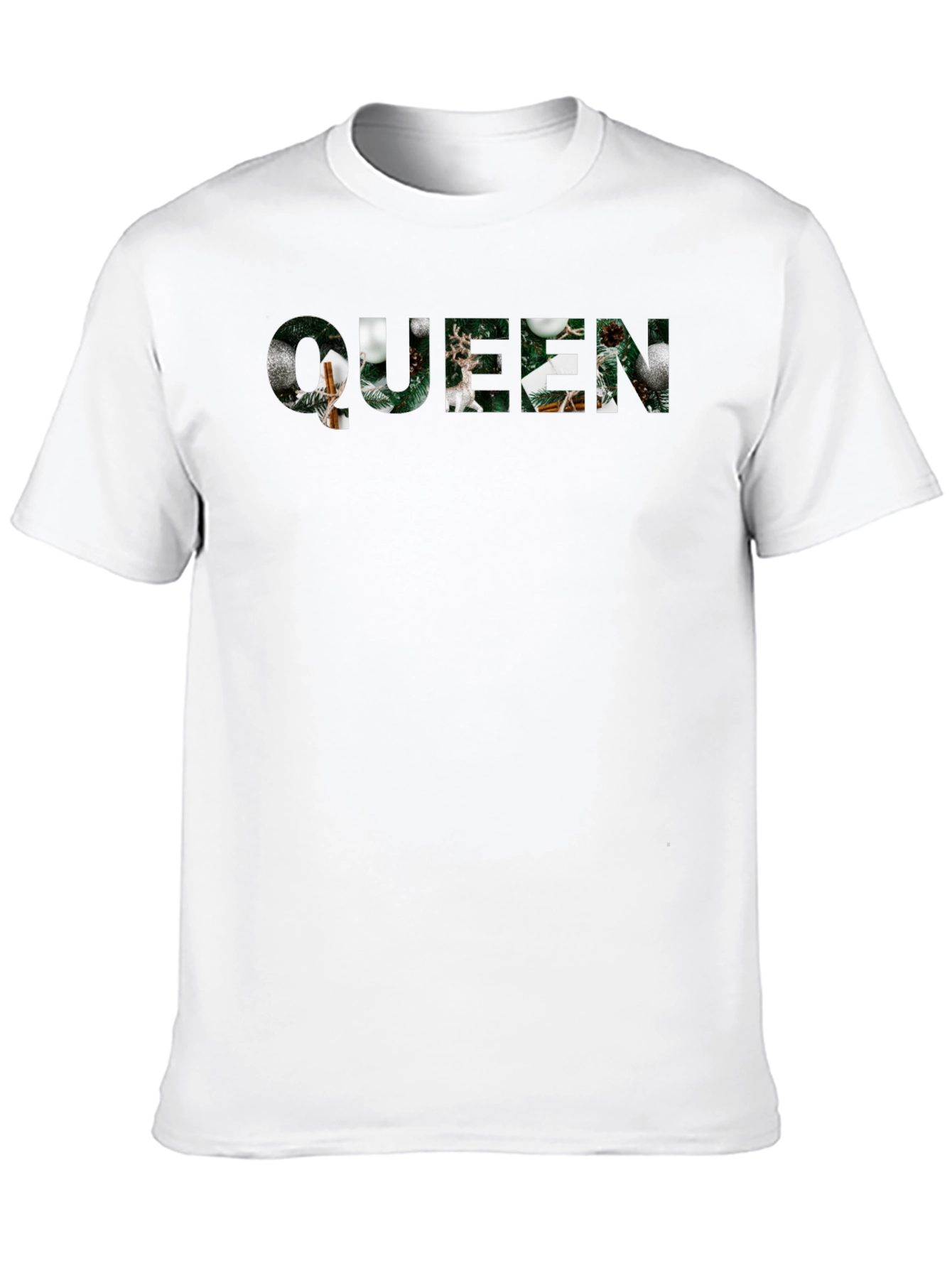Queen Christmas Holiday Black T-Shirt