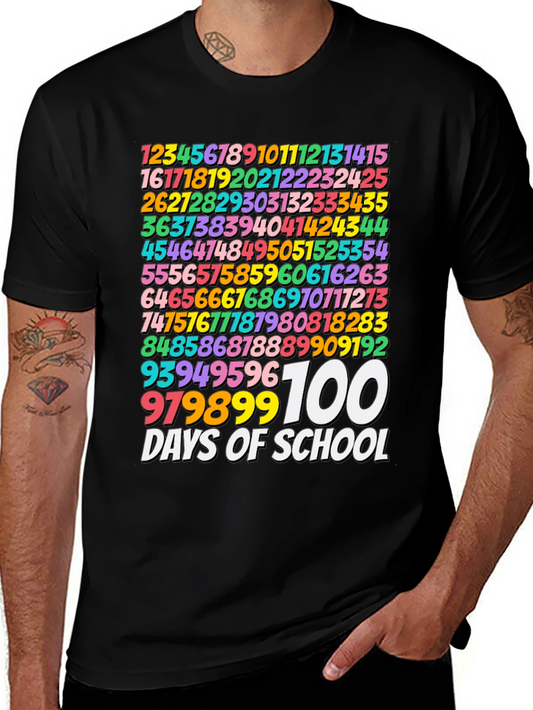 100 Days of School T-Shirt Colorful Numbers