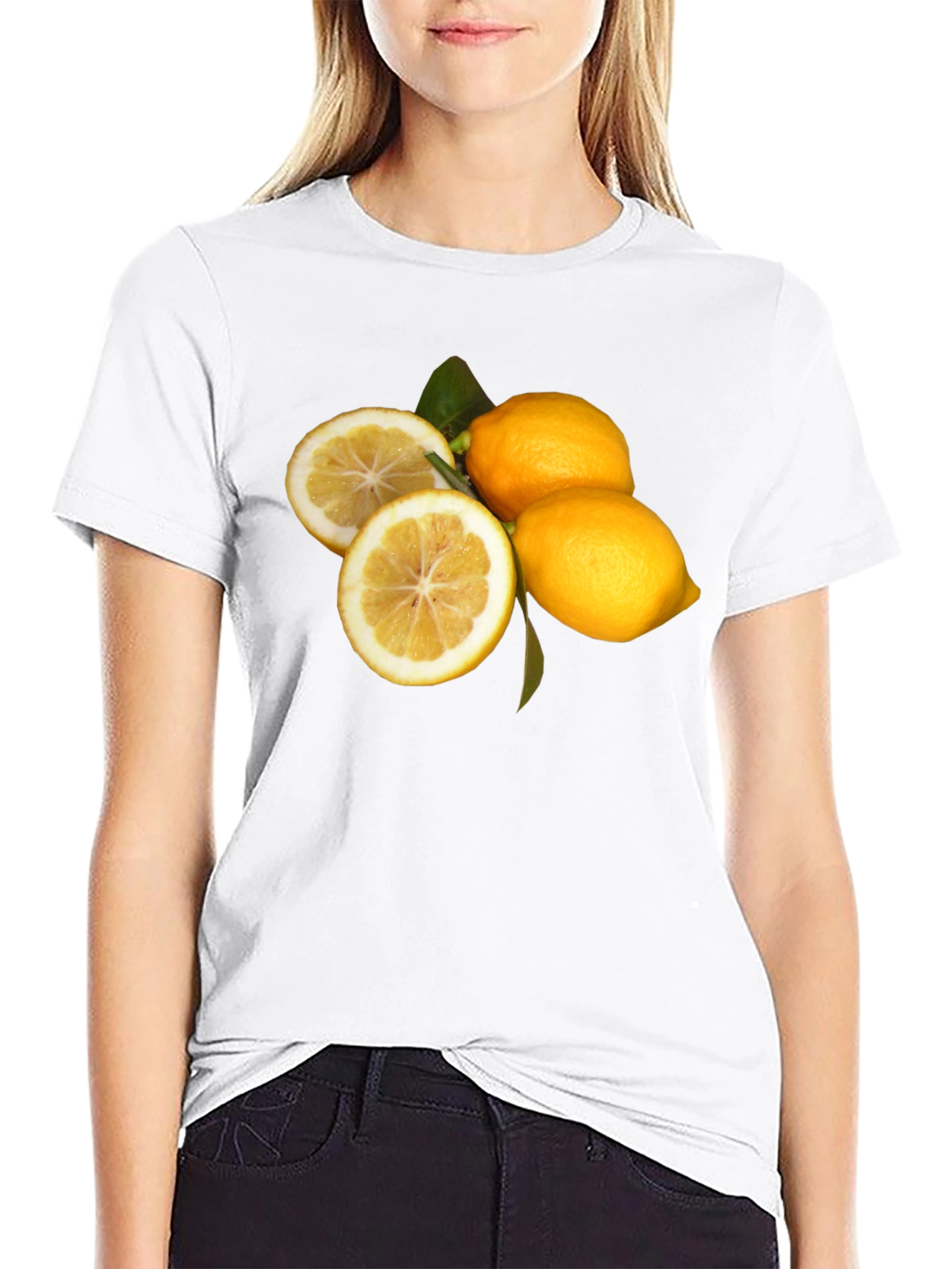Lemon Graphic Black T-Shirt