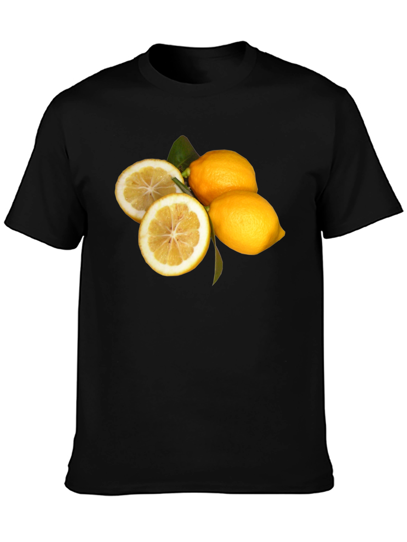 Lemon Graphic Black T-Shirt