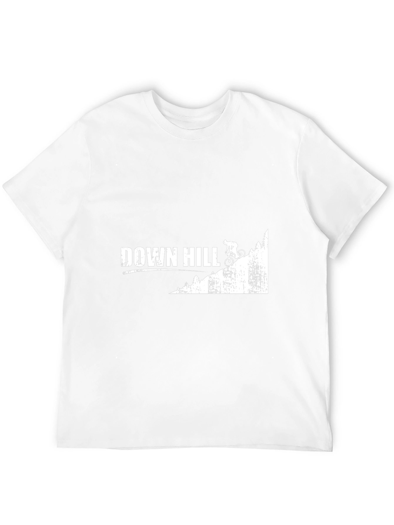 Downhill Mountain Biking Graphic Tee - Black