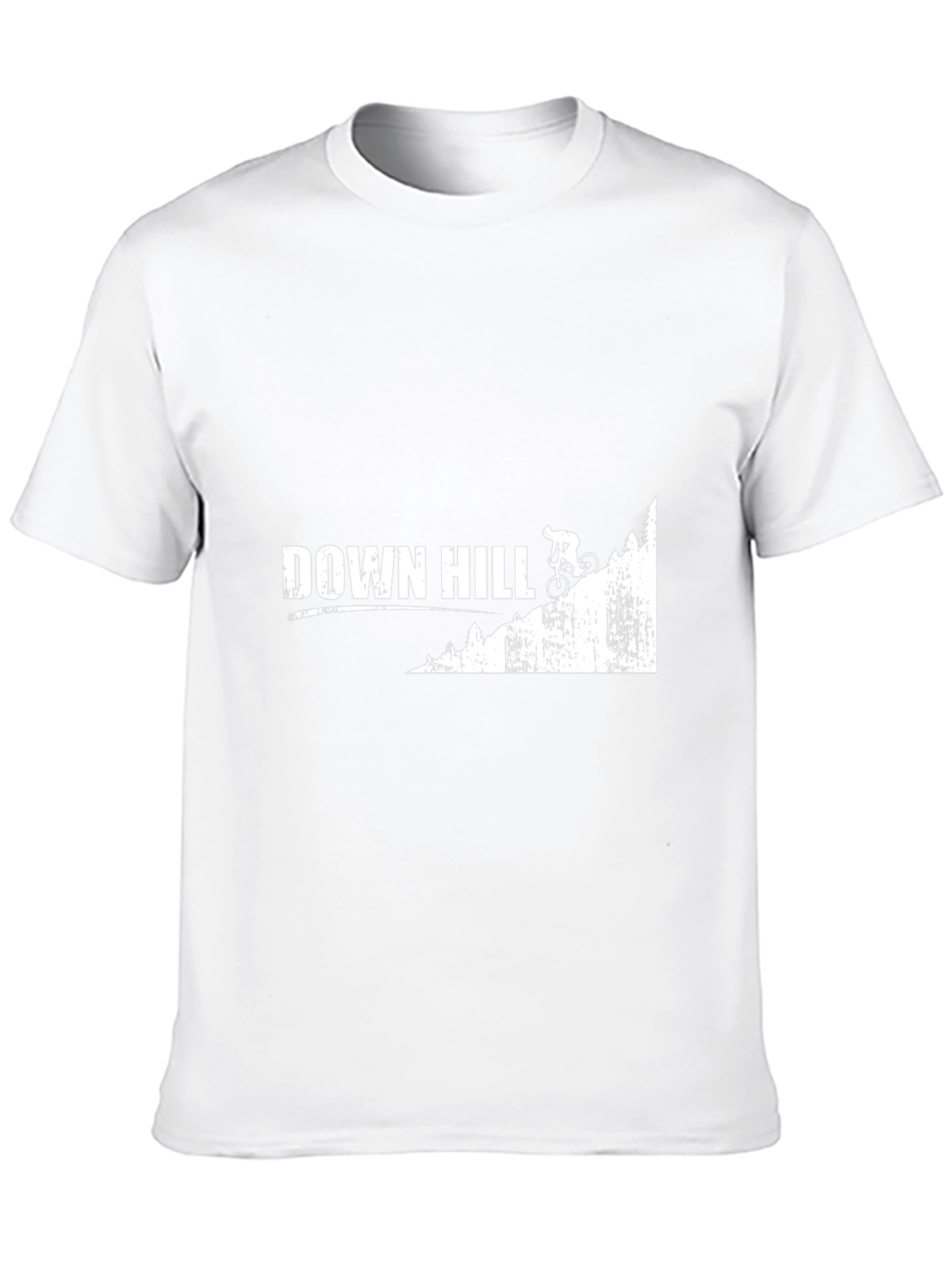 Downhill Mountain Biking Graphic Tee - Black