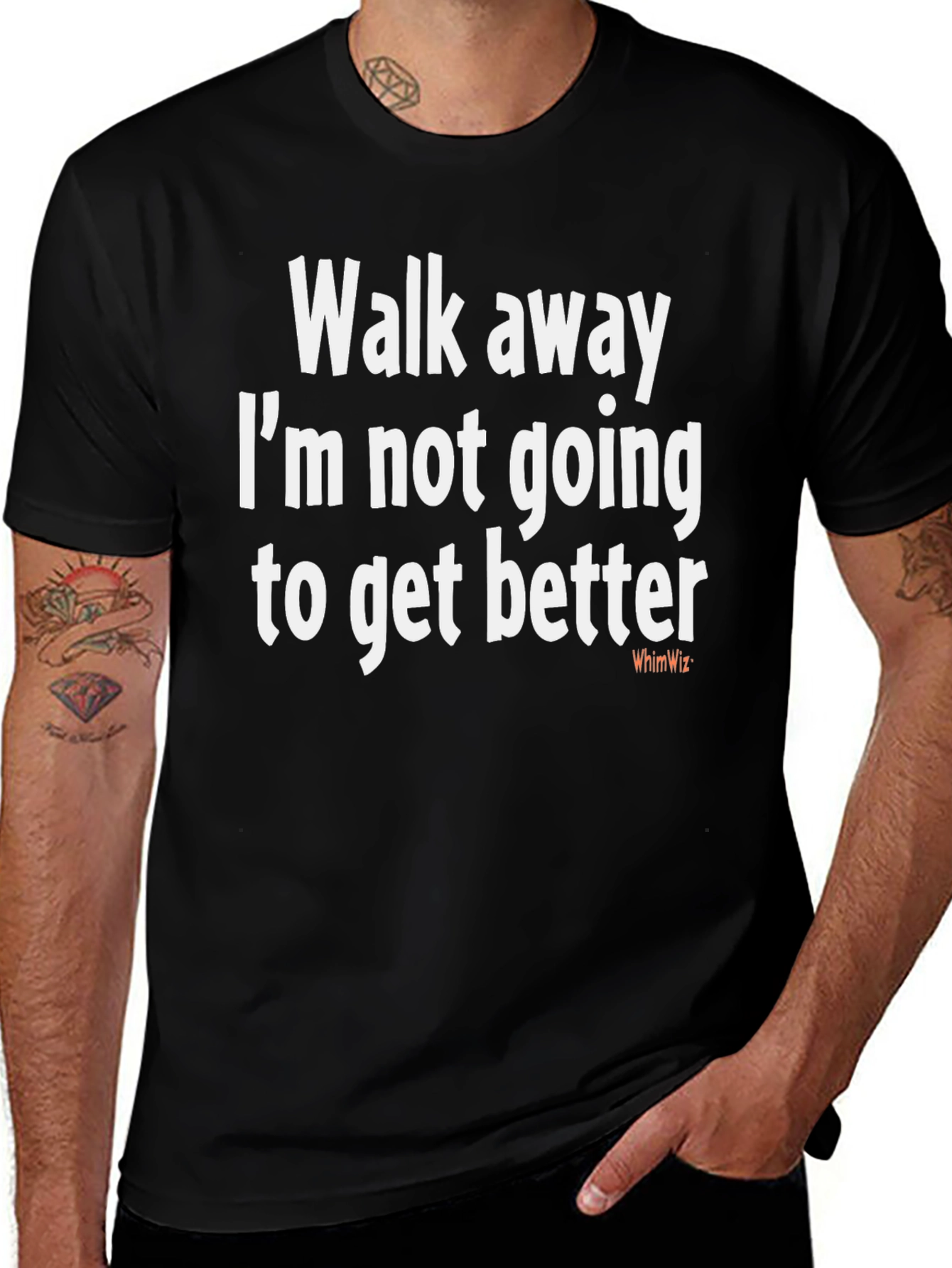 Humorous Walk Away Graphic Tee