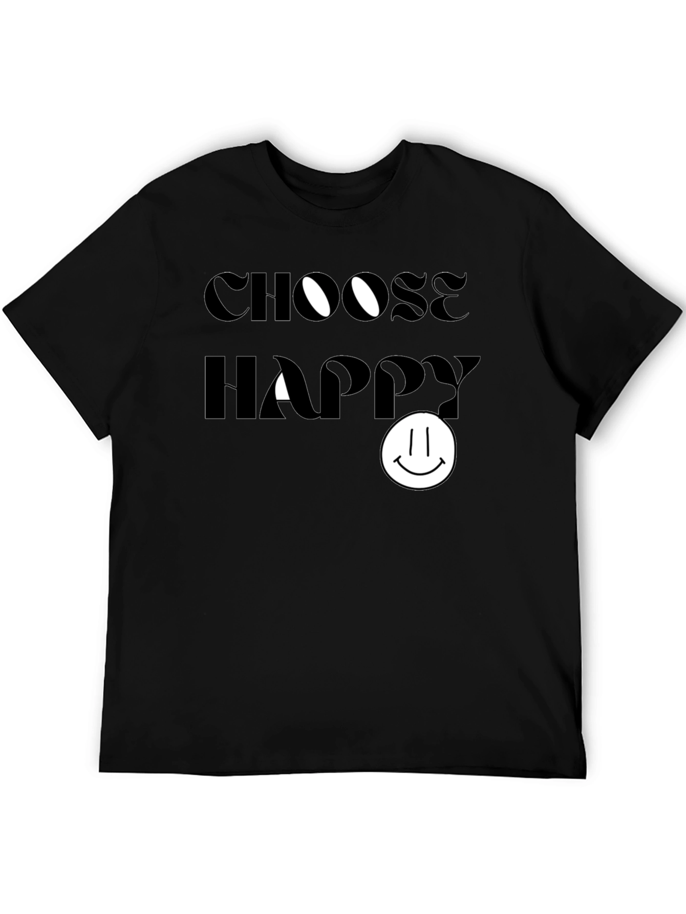 Choose Happy Graphic Tee - Soft Cotton Comfort
