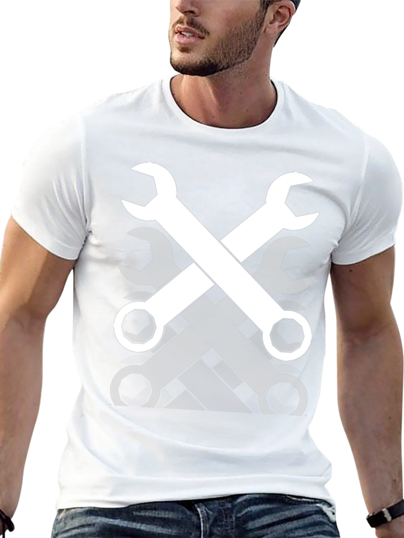 Wrench Graphic T-Shirt - Mechanic Style