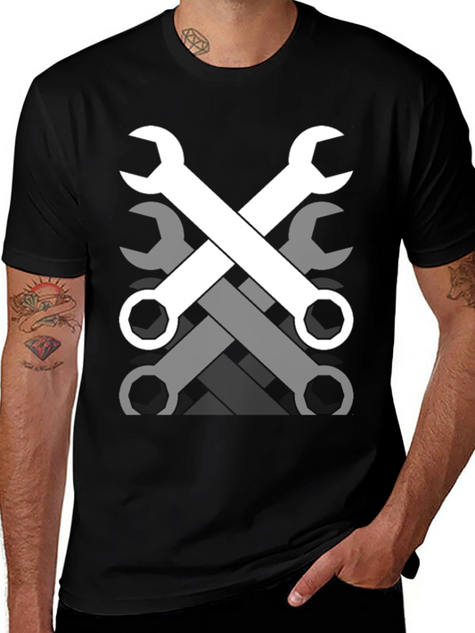 Wrench Graphic T-Shirt - Mechanic Style