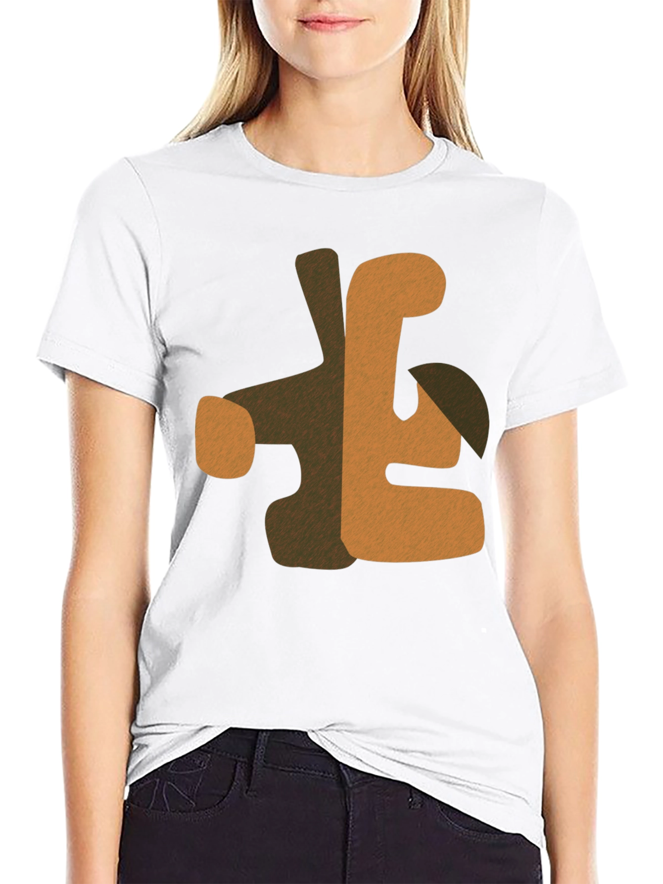 Abstract Graphic Print Mens Black T-Shirt