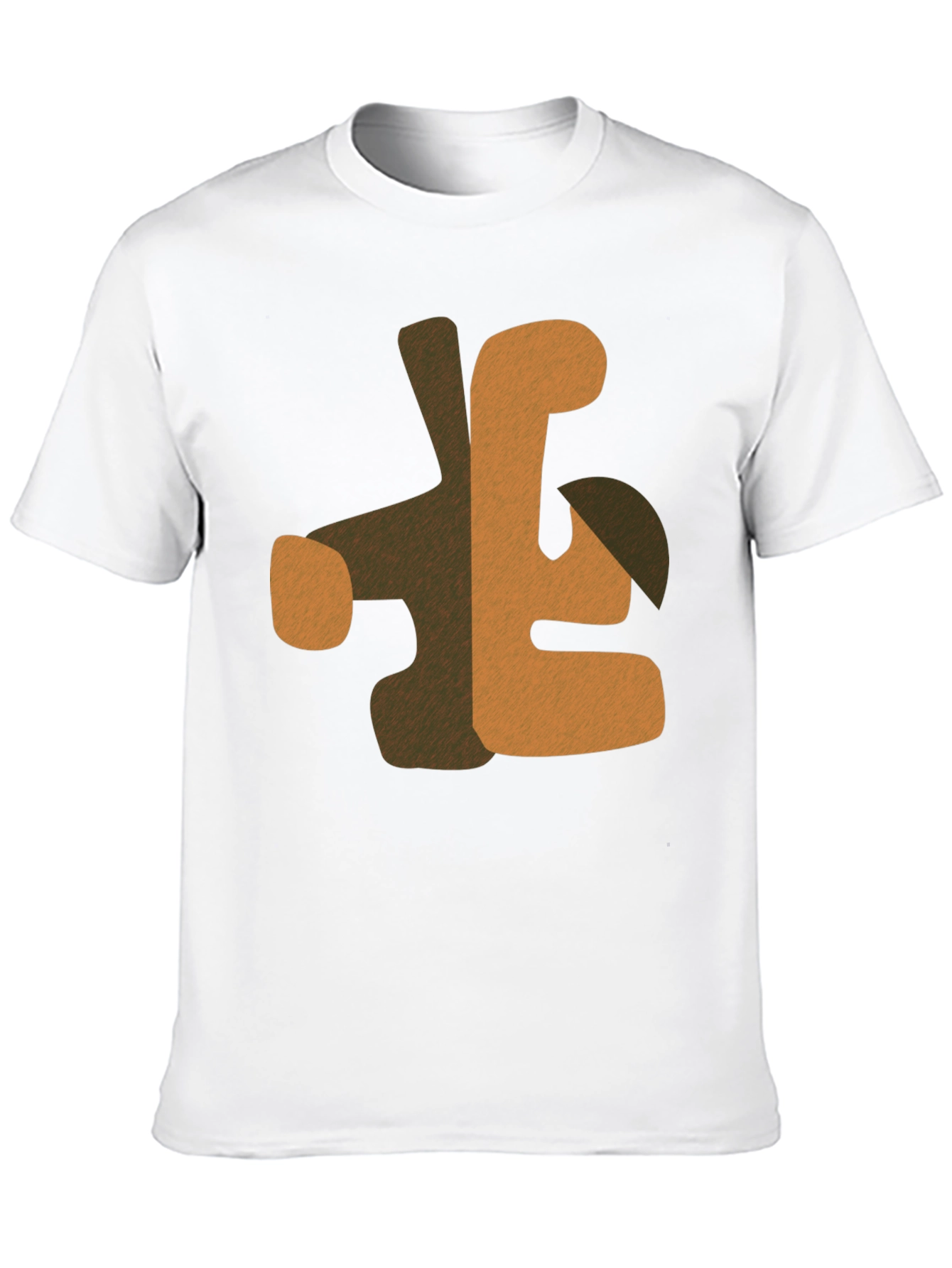 Abstract Graphic Print Mens Black T-Shirt