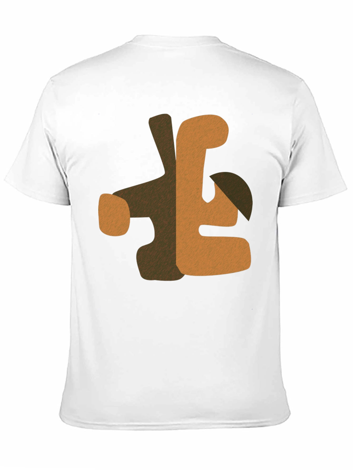 Abstract Graphic Print Mens Black T-Shirt