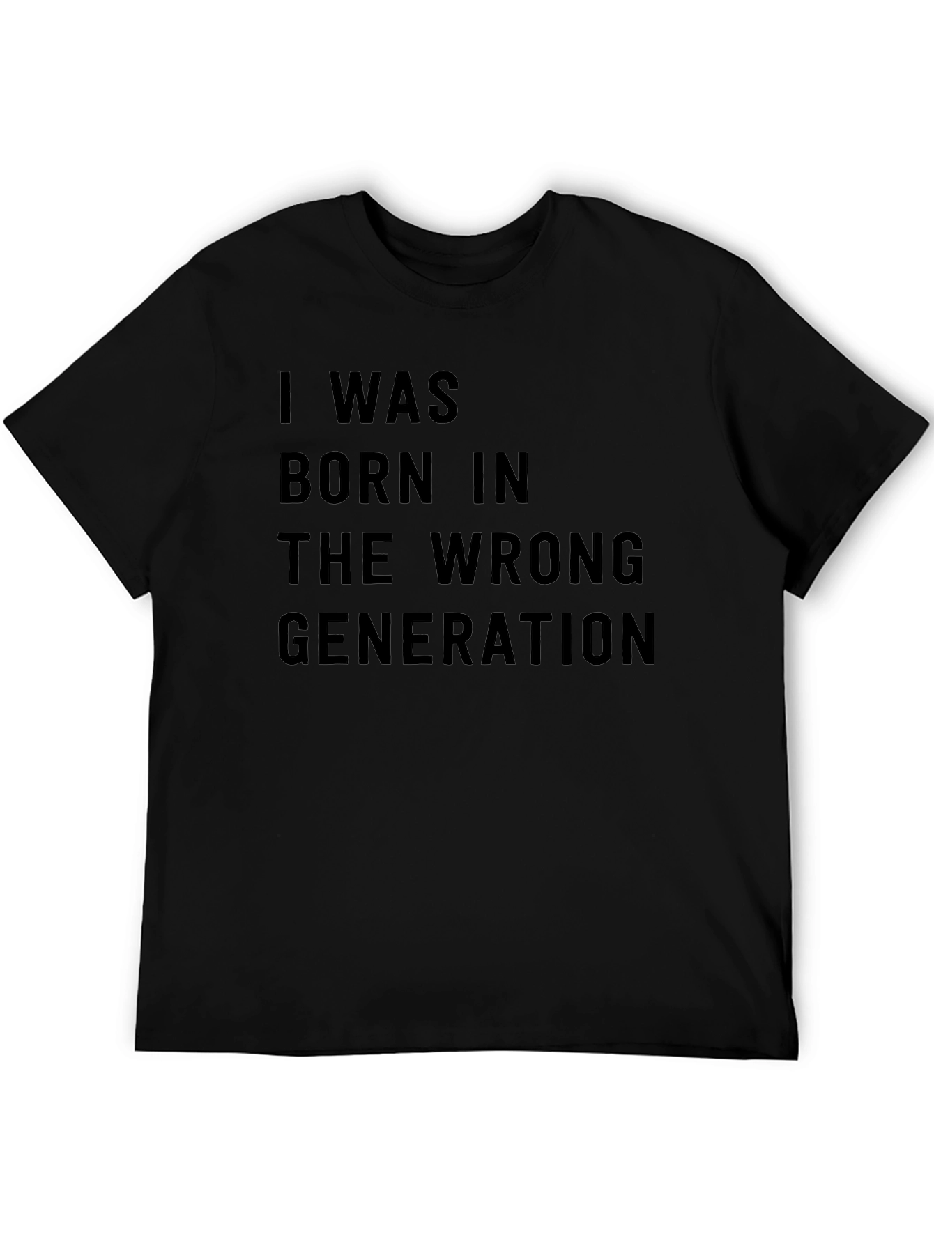 Wrong Generation T-Shirt: Unique Black Cotton Tee