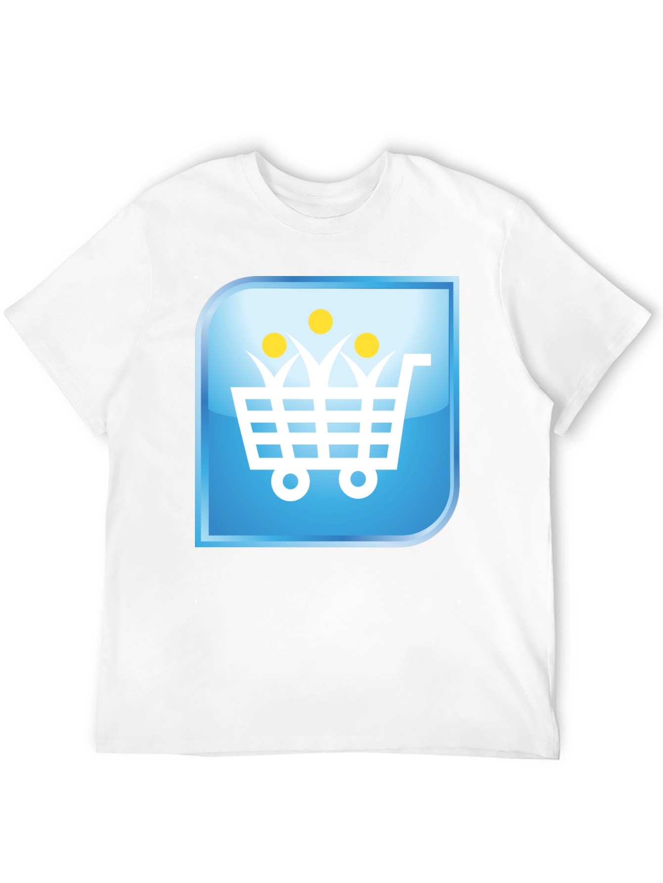 Shopping Cart People Black T-Shirt