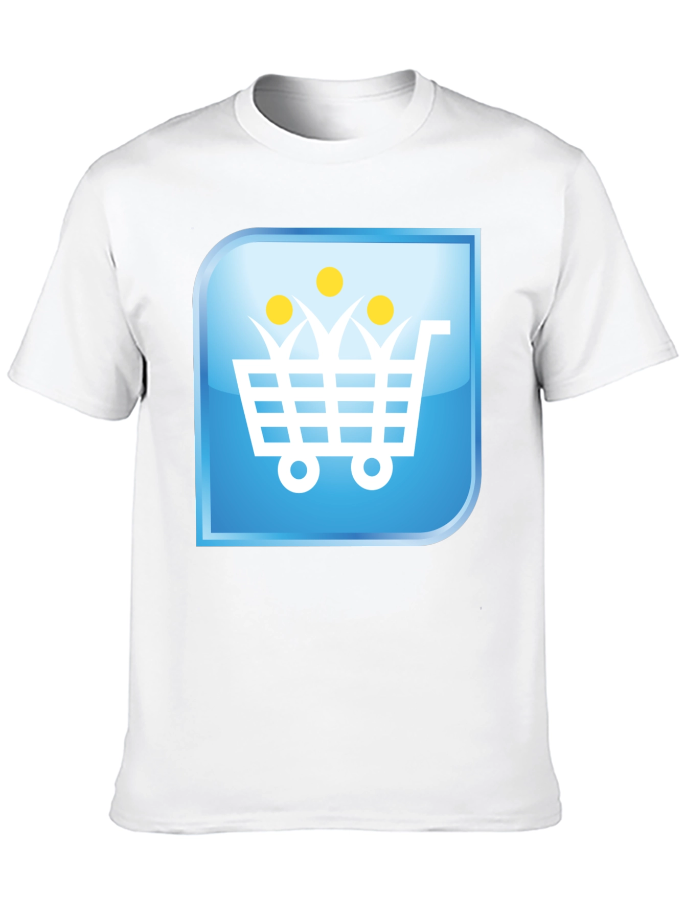 Shopping Cart People Black T-Shirt