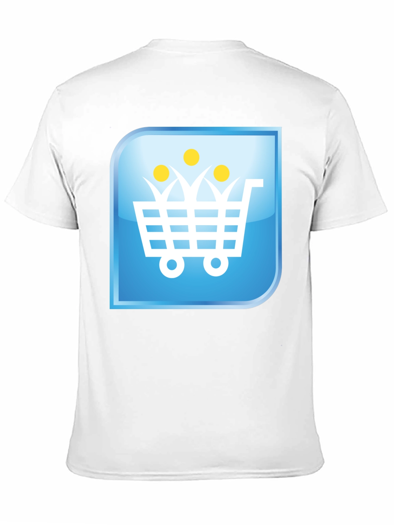 Shopping Cart People Black T-Shirt
