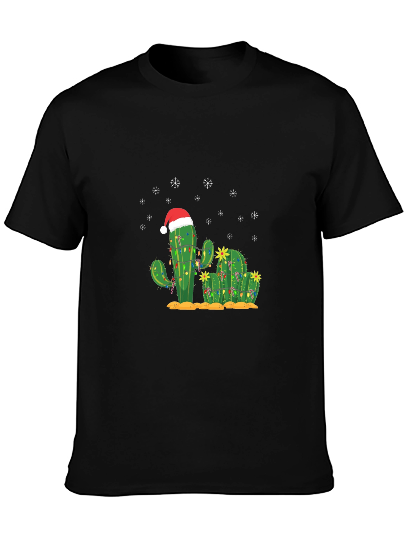 Christmas Cactus T-Shirt - Holiday Graphic Tee