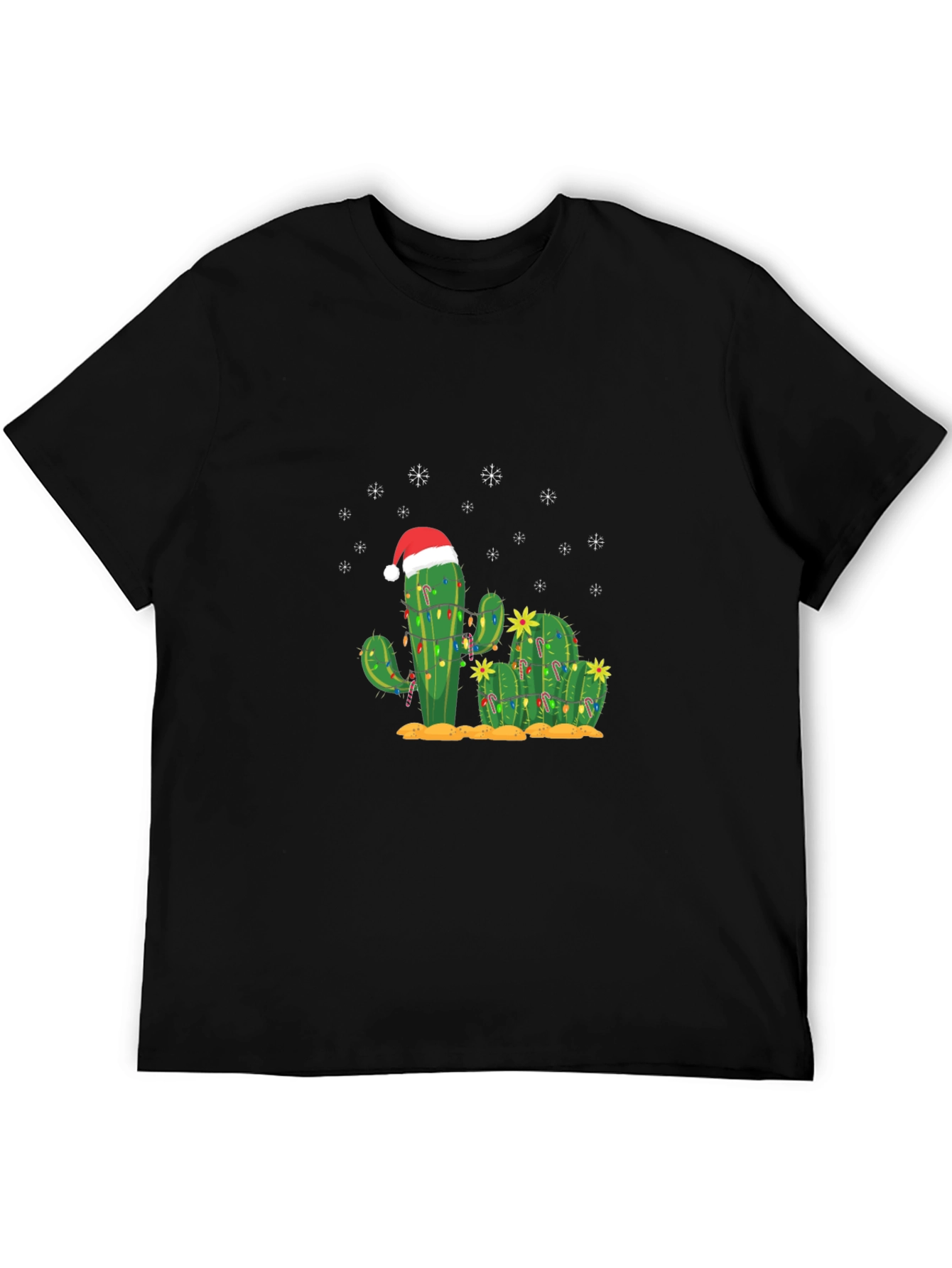 Christmas Cactus T-Shirt - Holiday Graphic Tee
