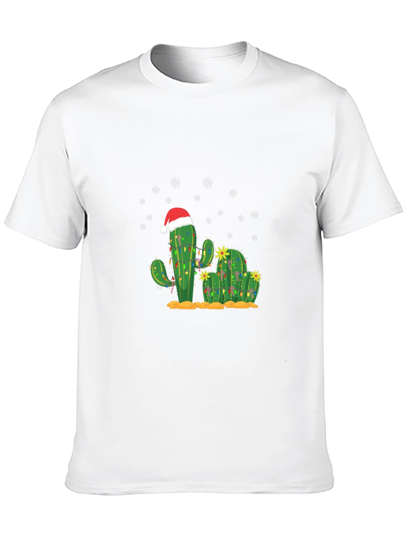 Christmas Cactus T-Shirt - Holiday Graphic Tee