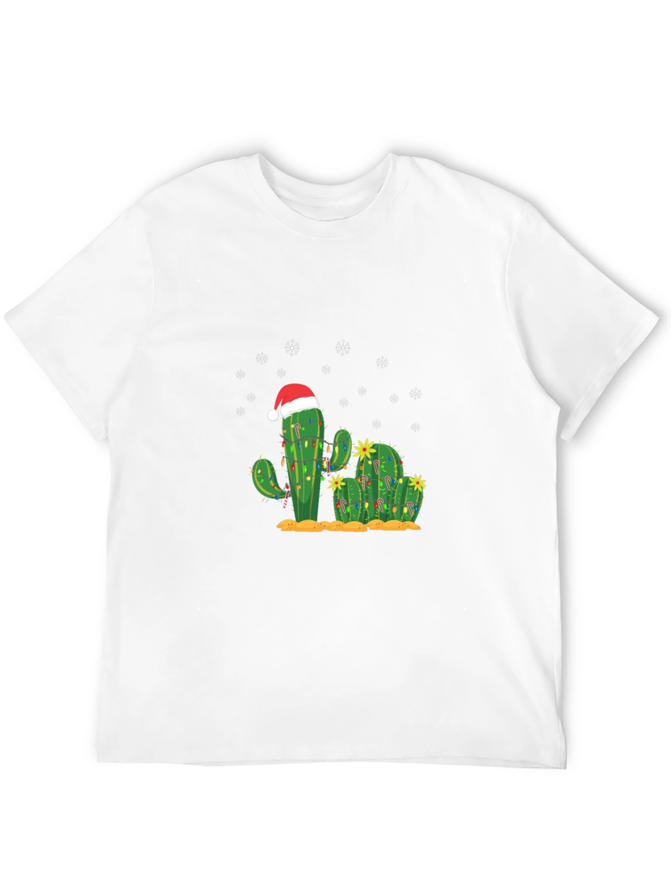 Christmas Cactus T-Shirt - Holiday Graphic Tee