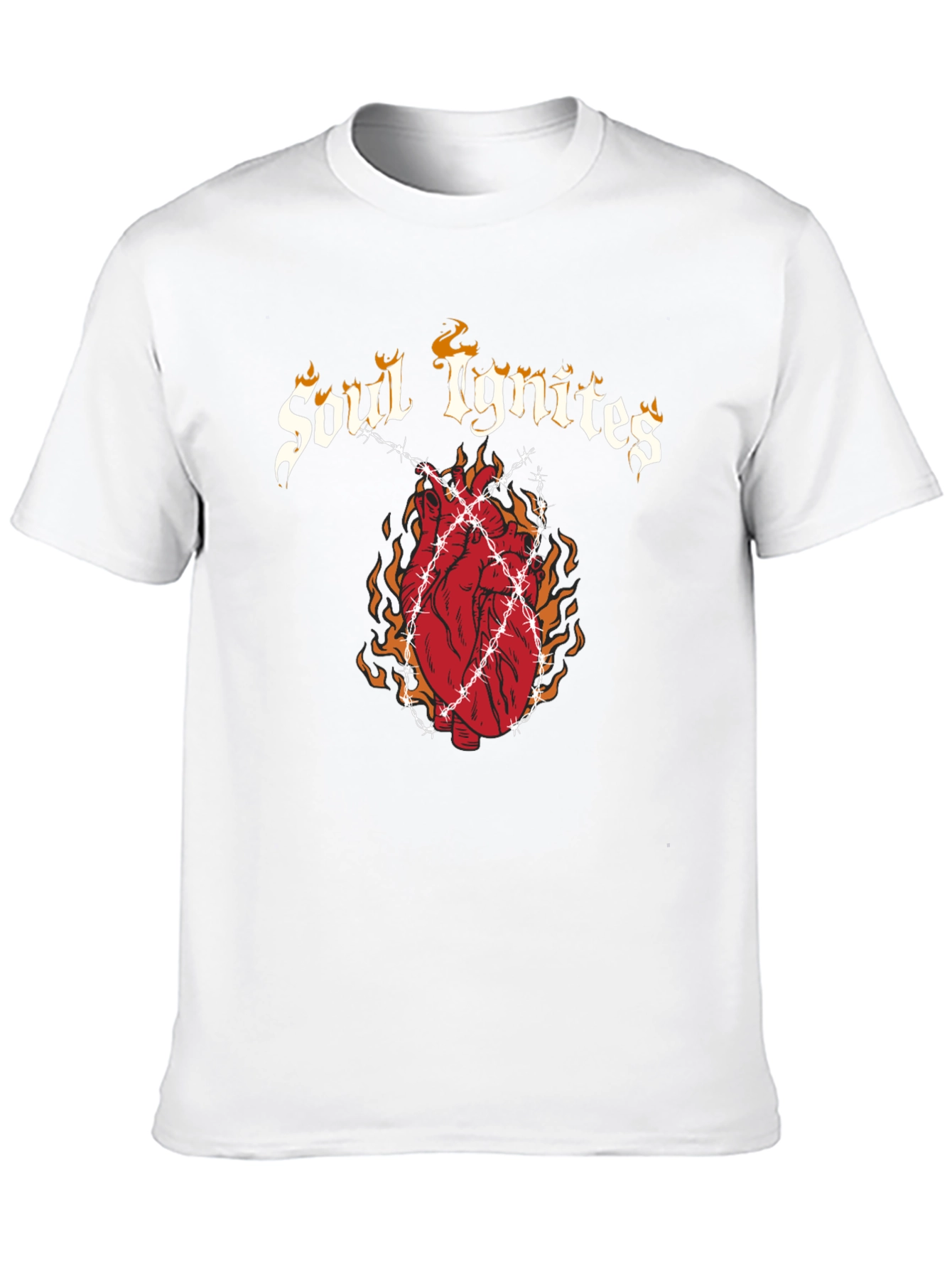 Soul Ignites Graphic Print Black T-Shirt