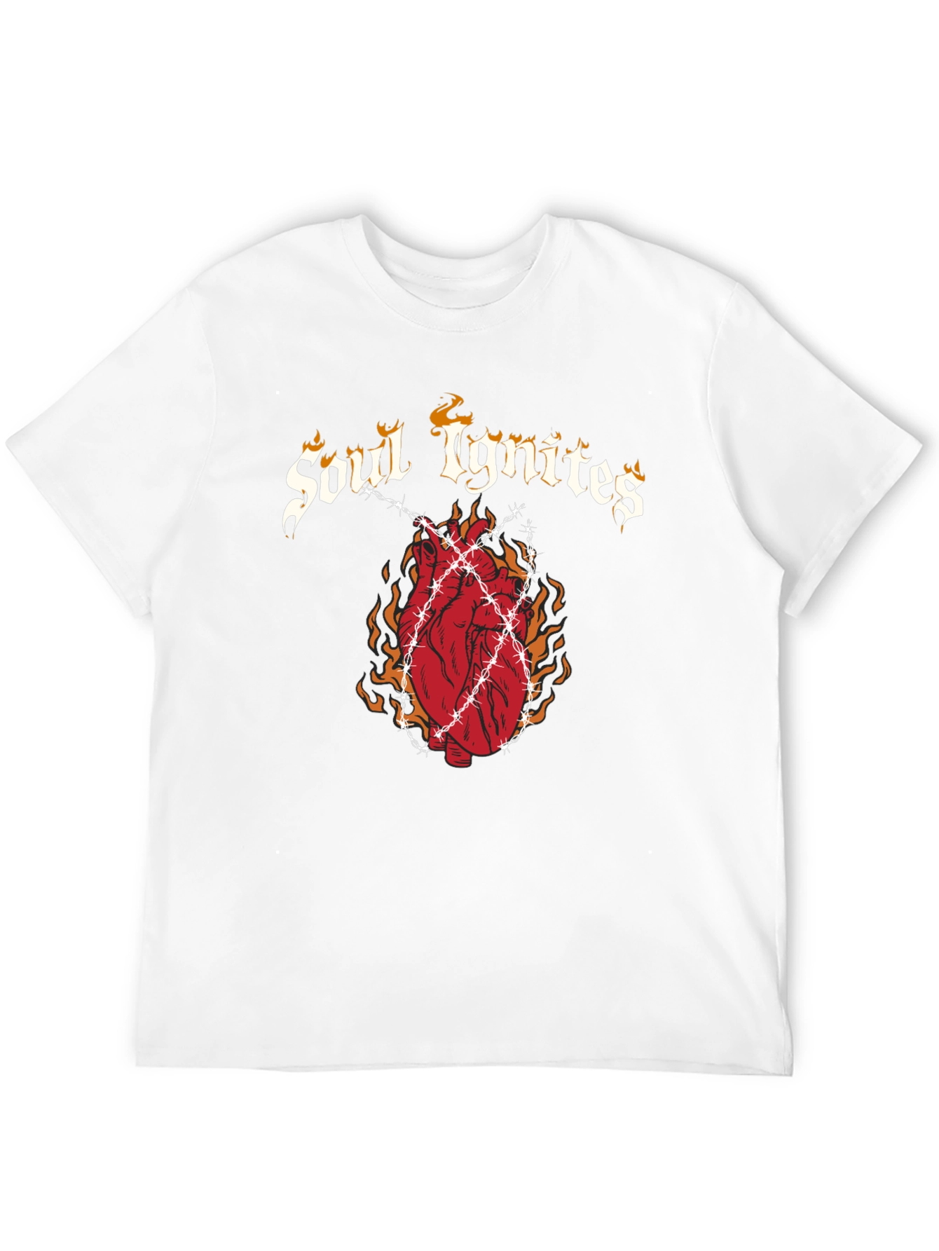 Soul Ignites Graphic Print Black T-Shirt