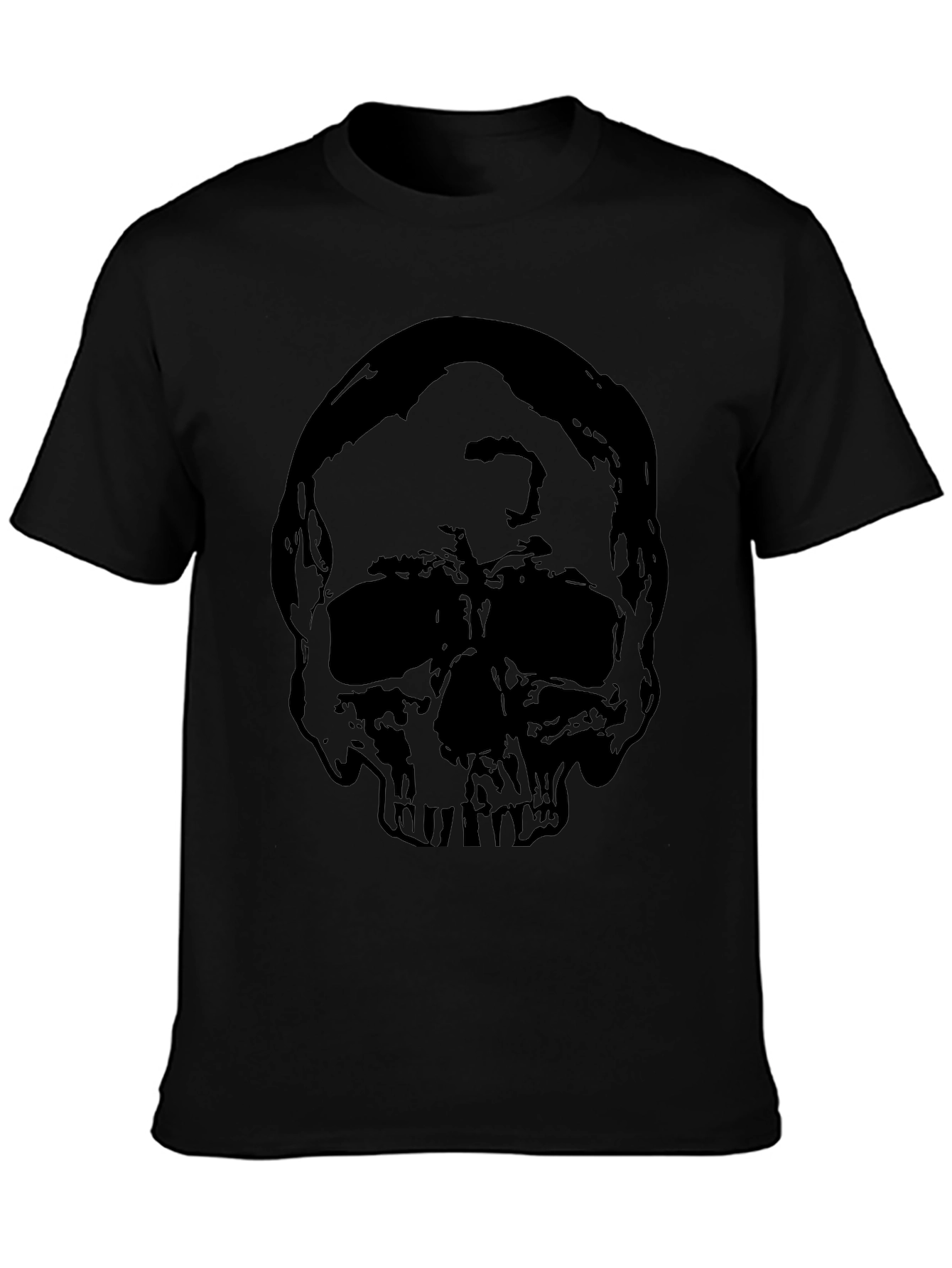 Skull Graphic Black T-Shirt for Men