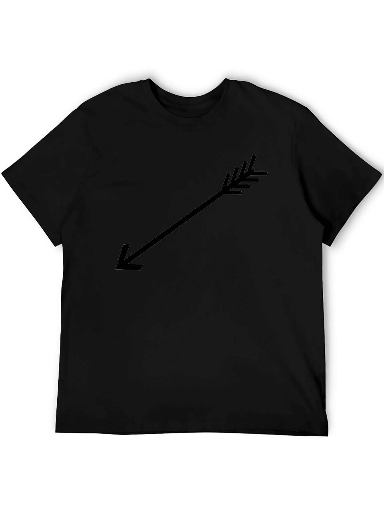 Arrow Graphic Black T-Shirt Casual Wear