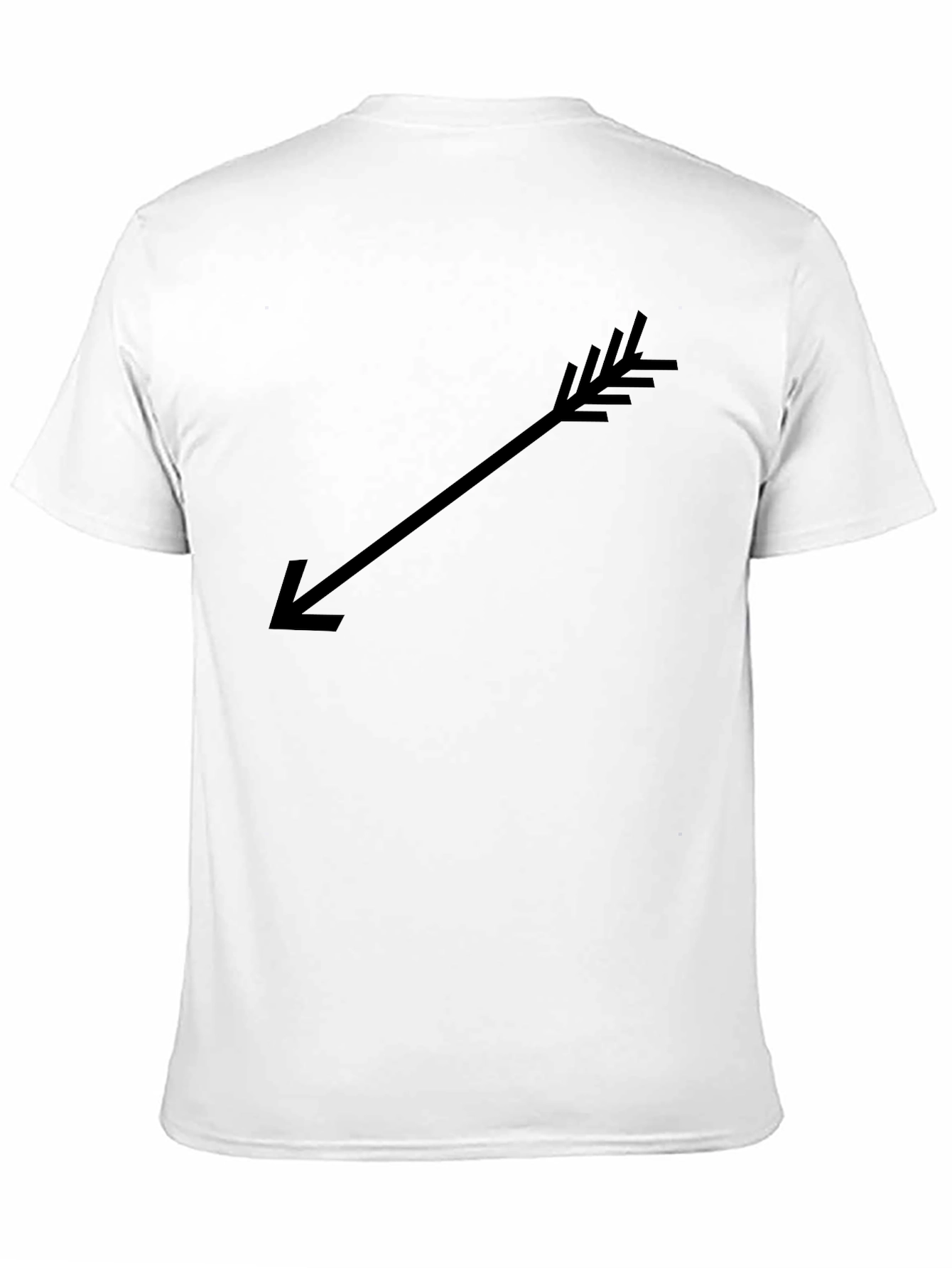 Arrow Graphic Black T-Shirt Casual Wear