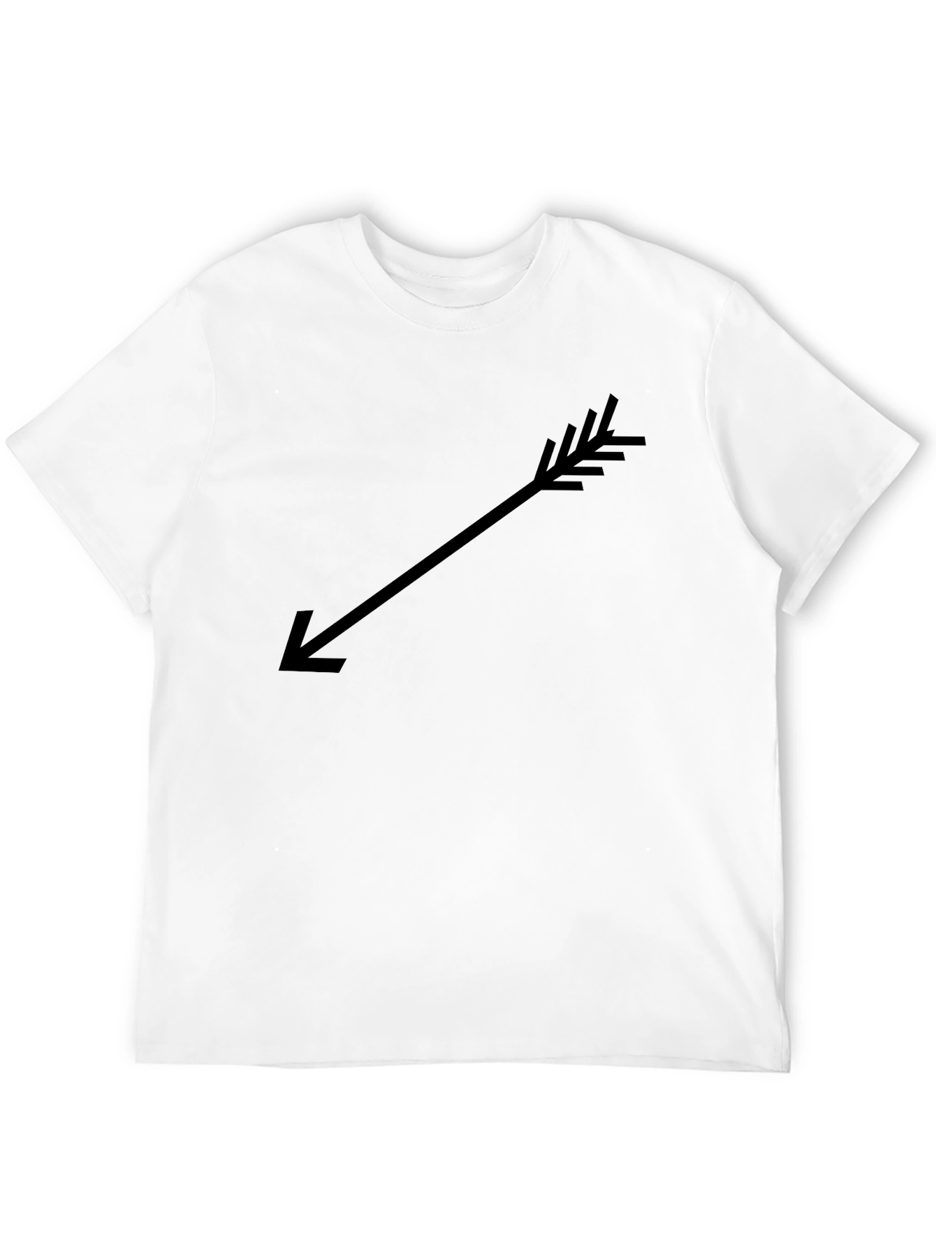 Arrow Graphic Black T-Shirt Casual Wear