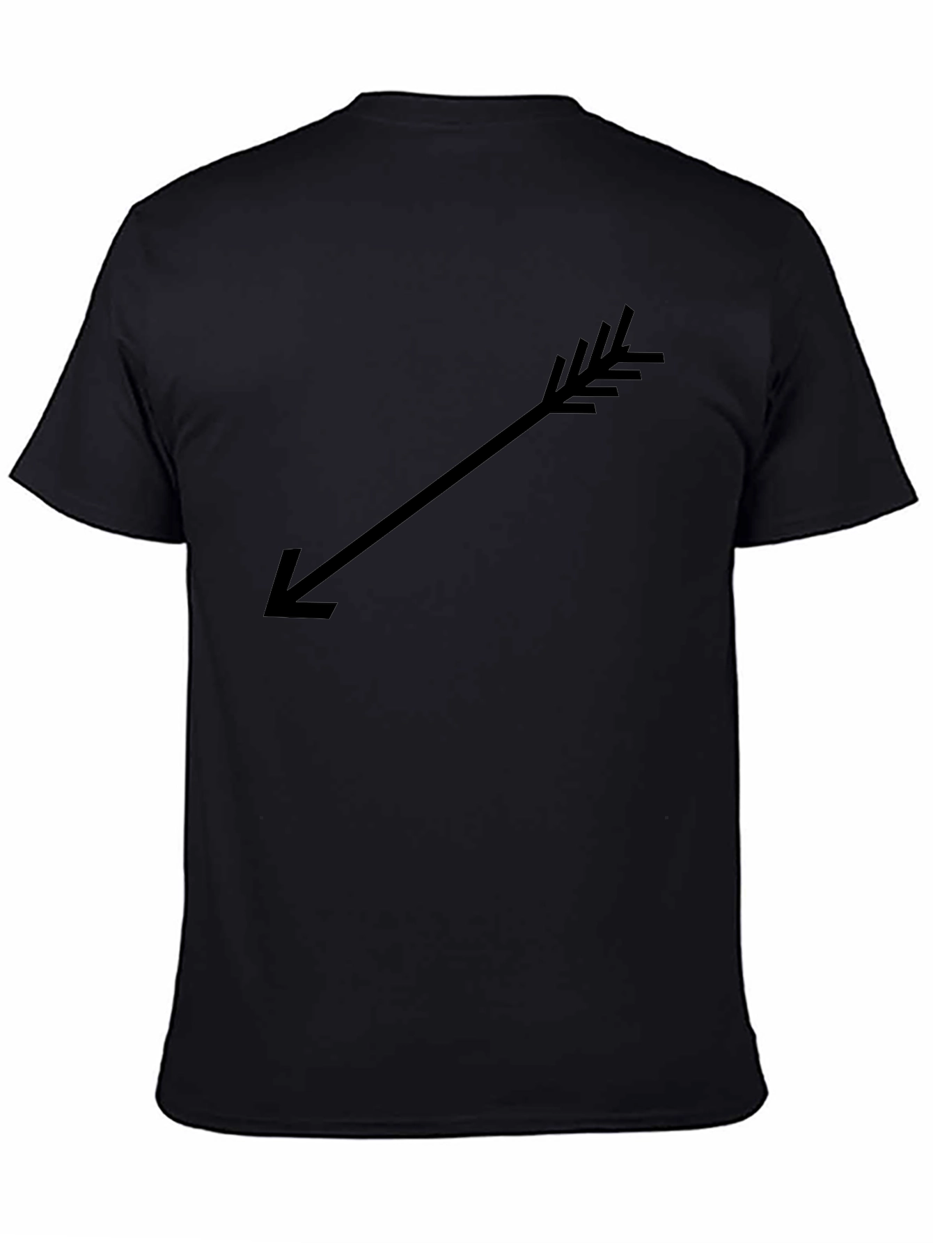 Arrow Graphic Black T-Shirt Casual Wear