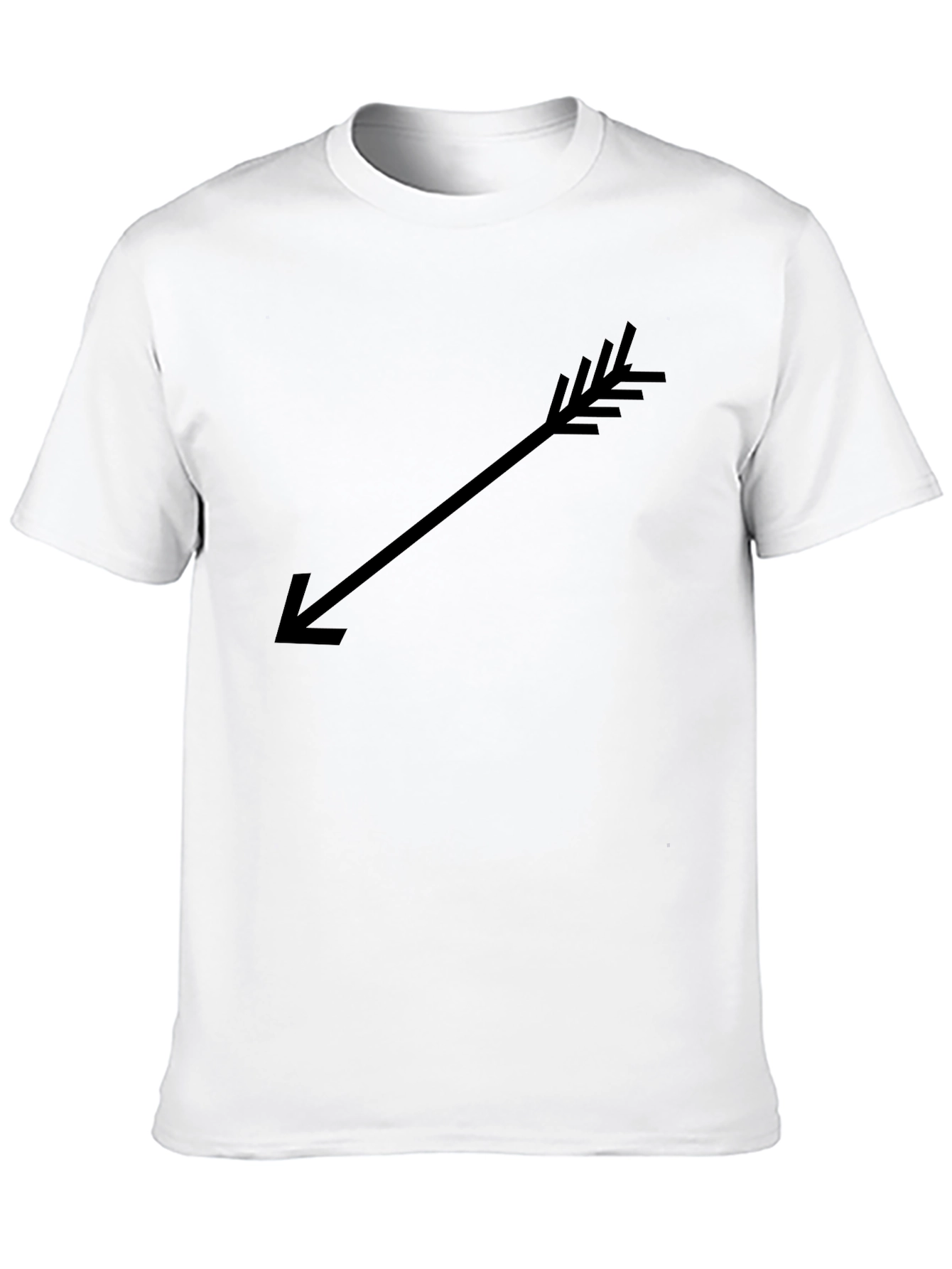 Arrow Graphic Black T-Shirt Casual Wear