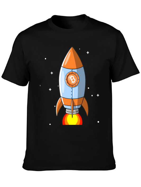 Bitcoin Rocket T-Shirt - Crypto to the Moon!