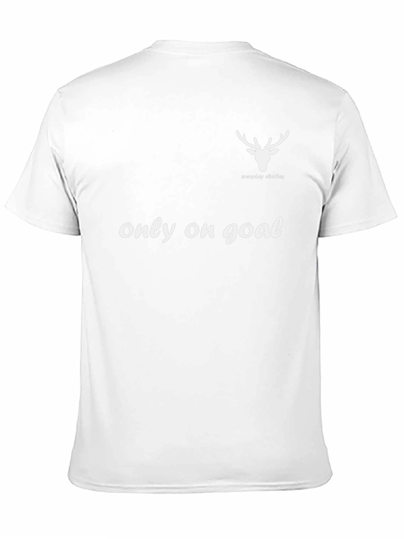 Mens Black Deer Everyday Clothes Graphic T-Shirt