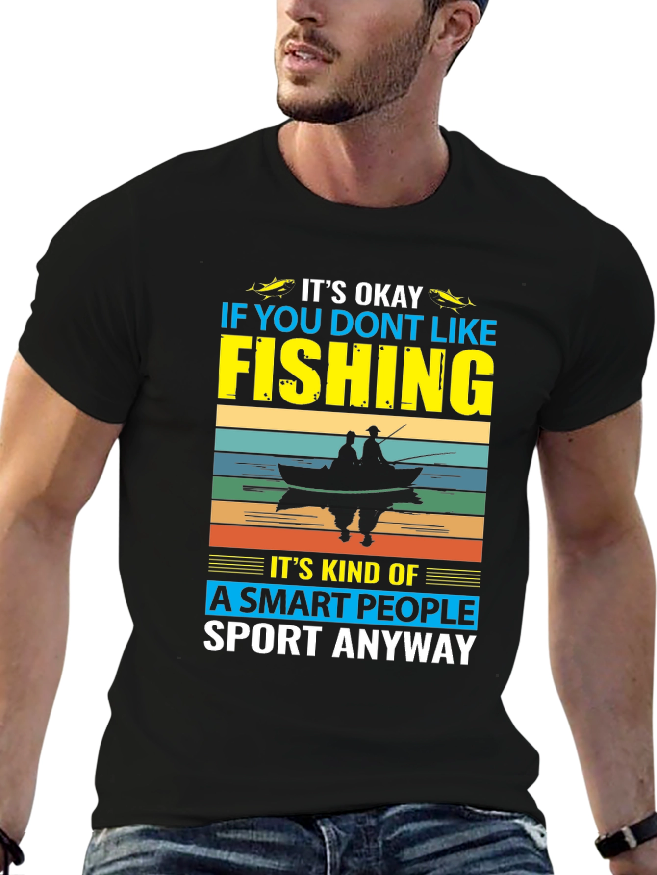 Funny Fishing T-Shirt - Smart People Sport