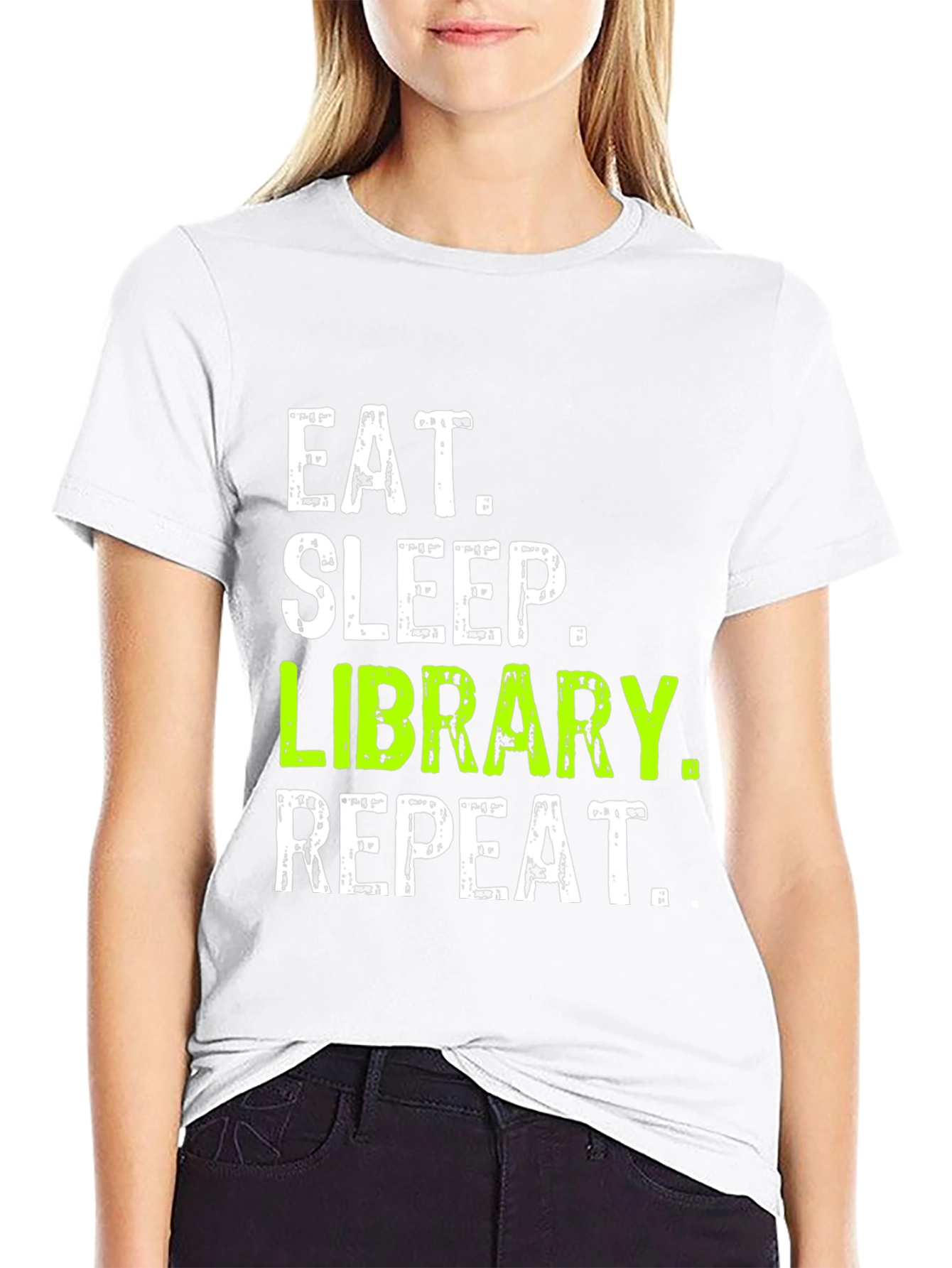 Eat Sleep Library Repeat T-Shirt