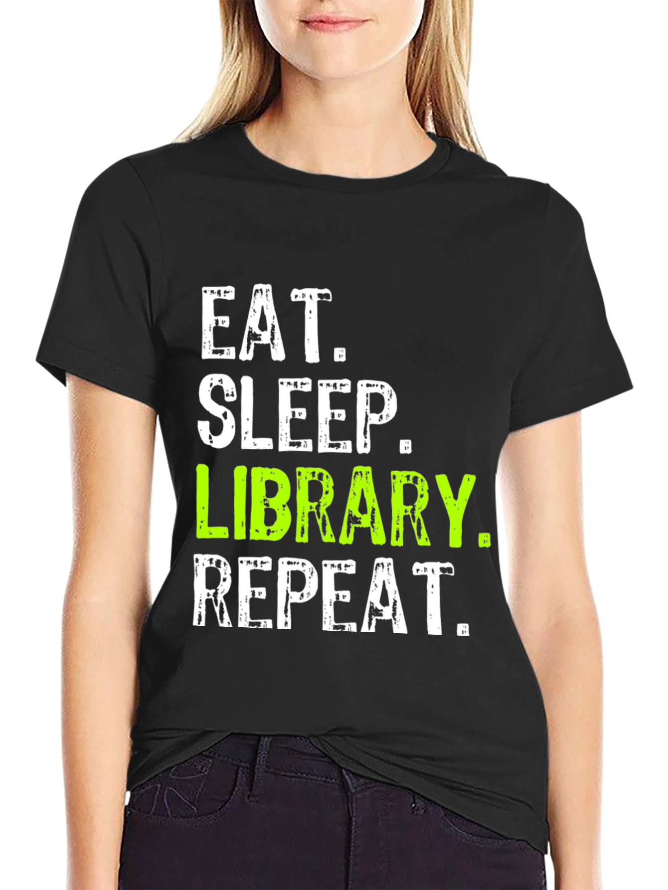 Eat Sleep Library Repeat T-Shirt