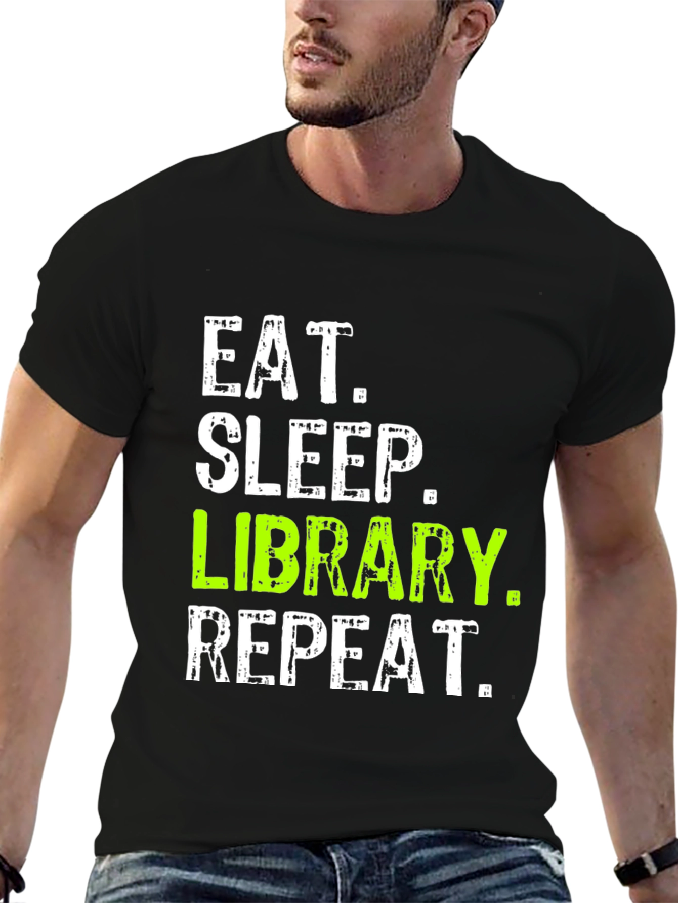 Eat Sleep Library Repeat T-Shirt
