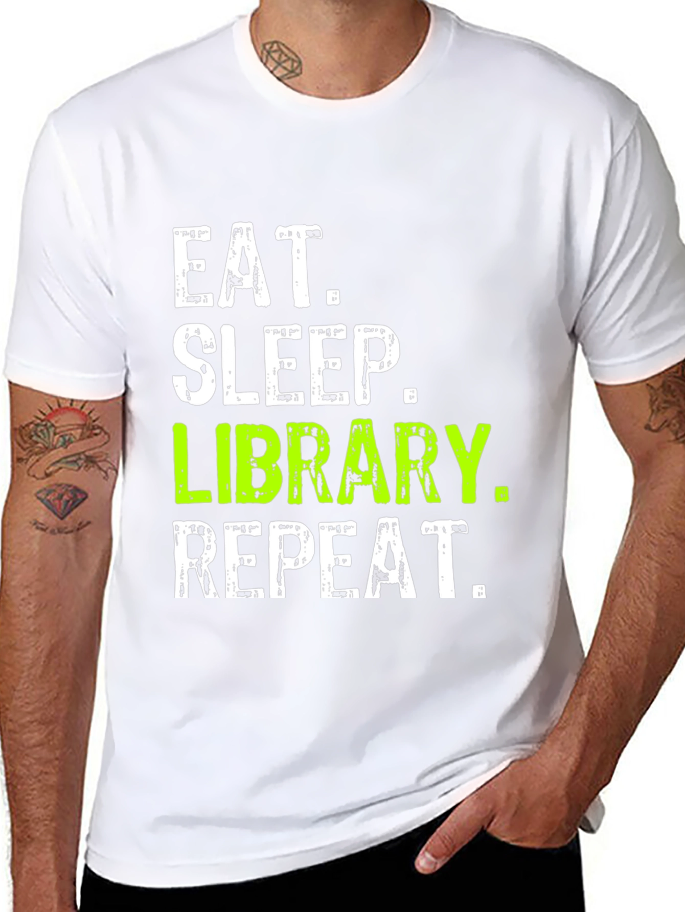 Eat Sleep Library Repeat T-Shirt