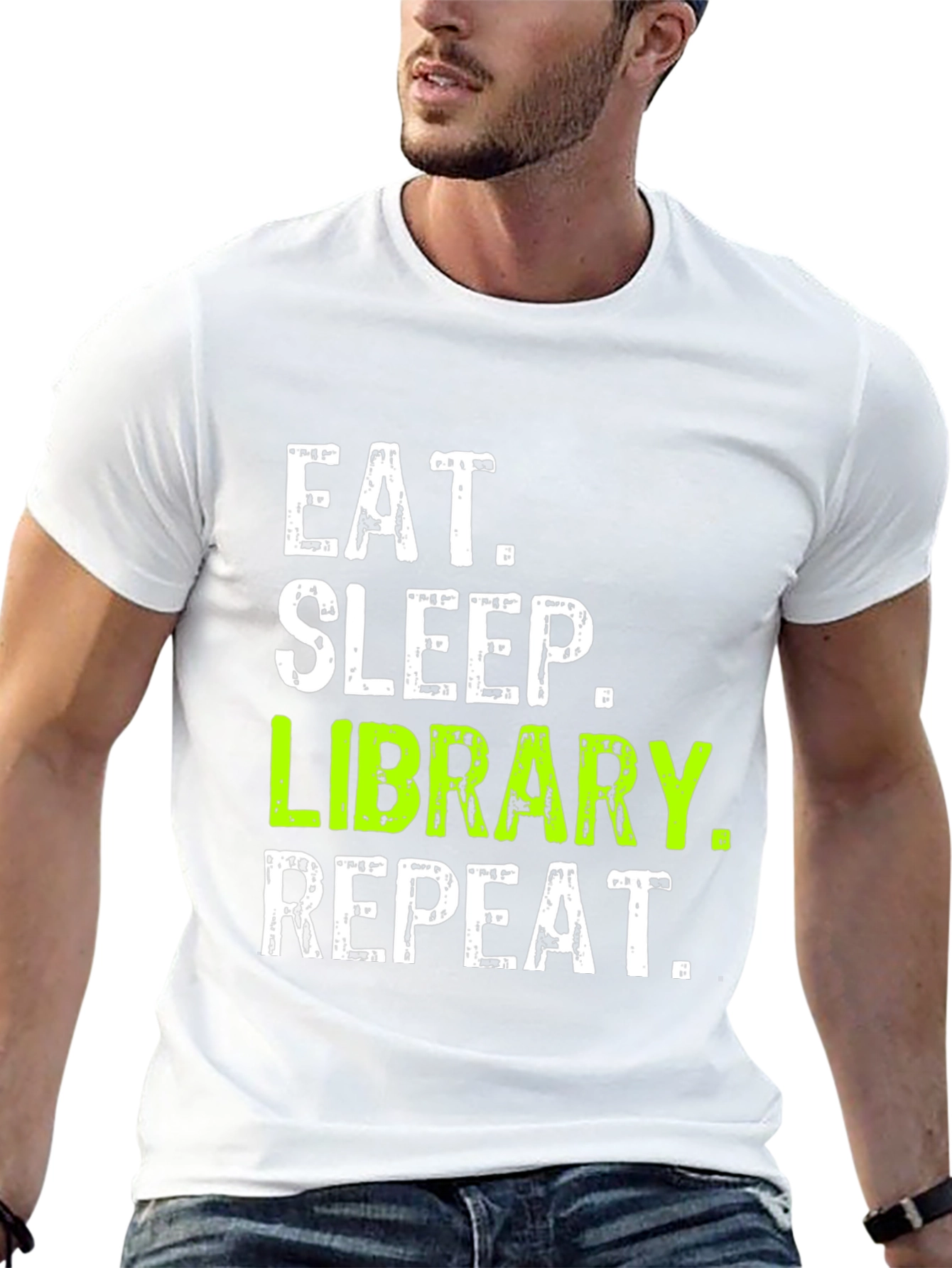 Eat Sleep Library Repeat T-Shirt