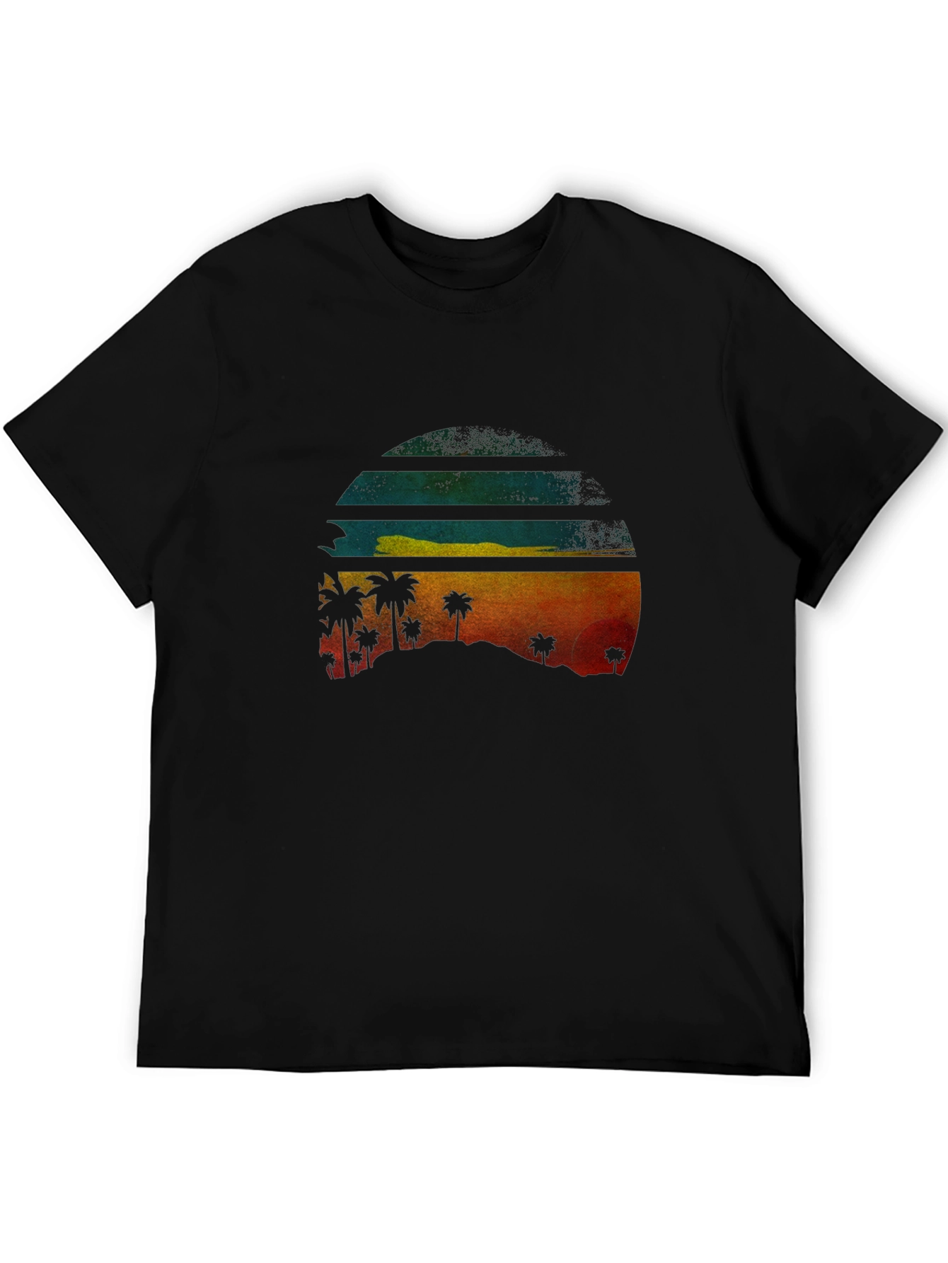 Tropical Sunset Graphic Tee - Island Vibes