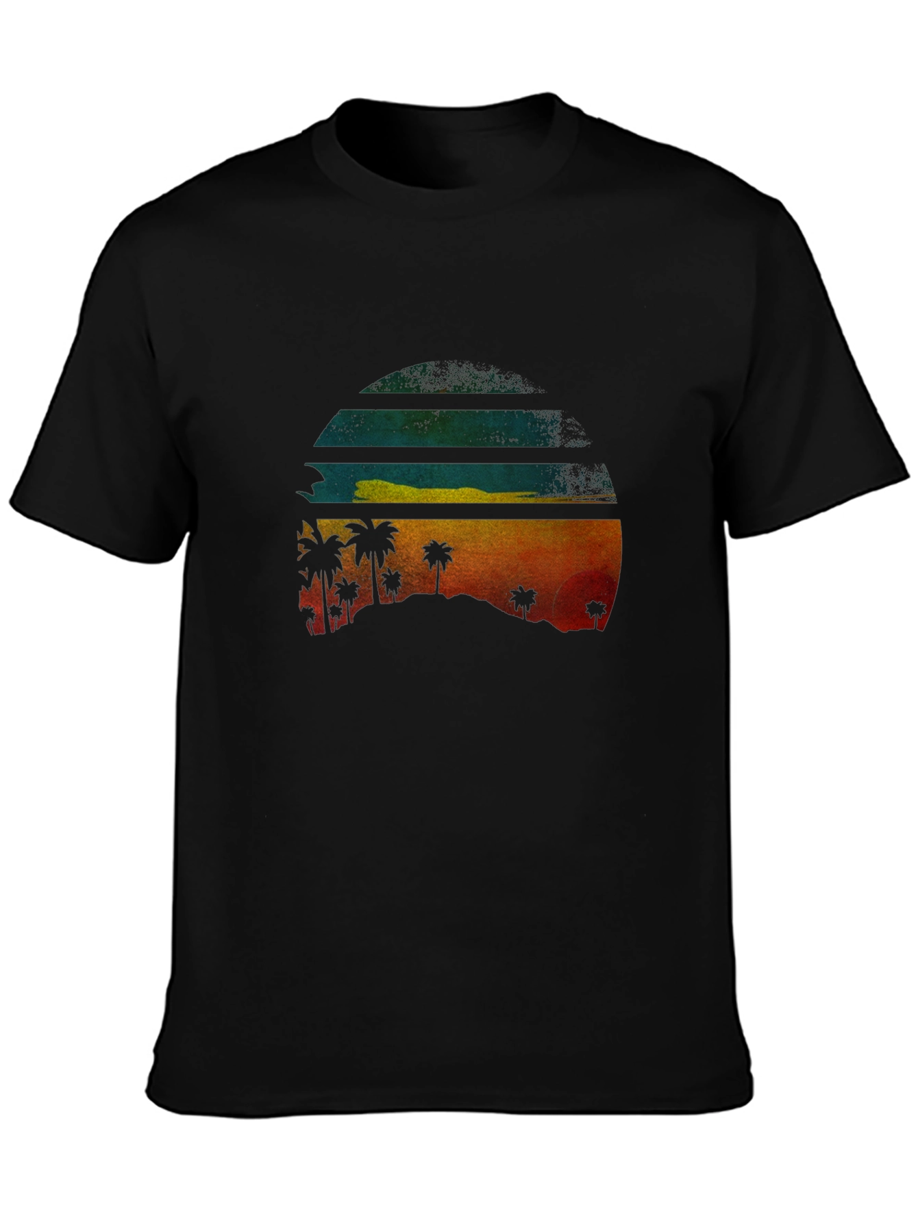 Tropical Sunset Graphic Tee - Island Vibes