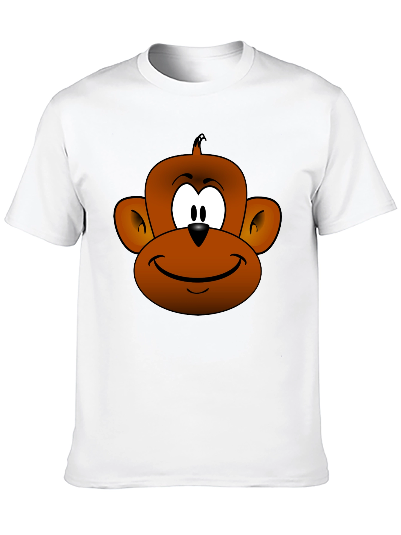 Cartoon Monkey Face T-Shirt