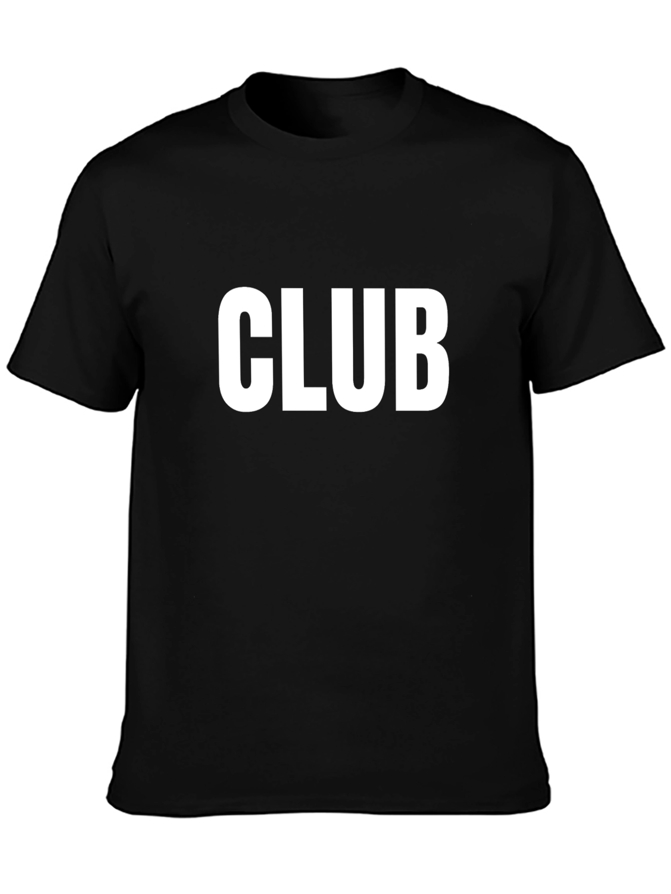 CLUB Graphic Tee - Mens Black Cotton T-Shirt
